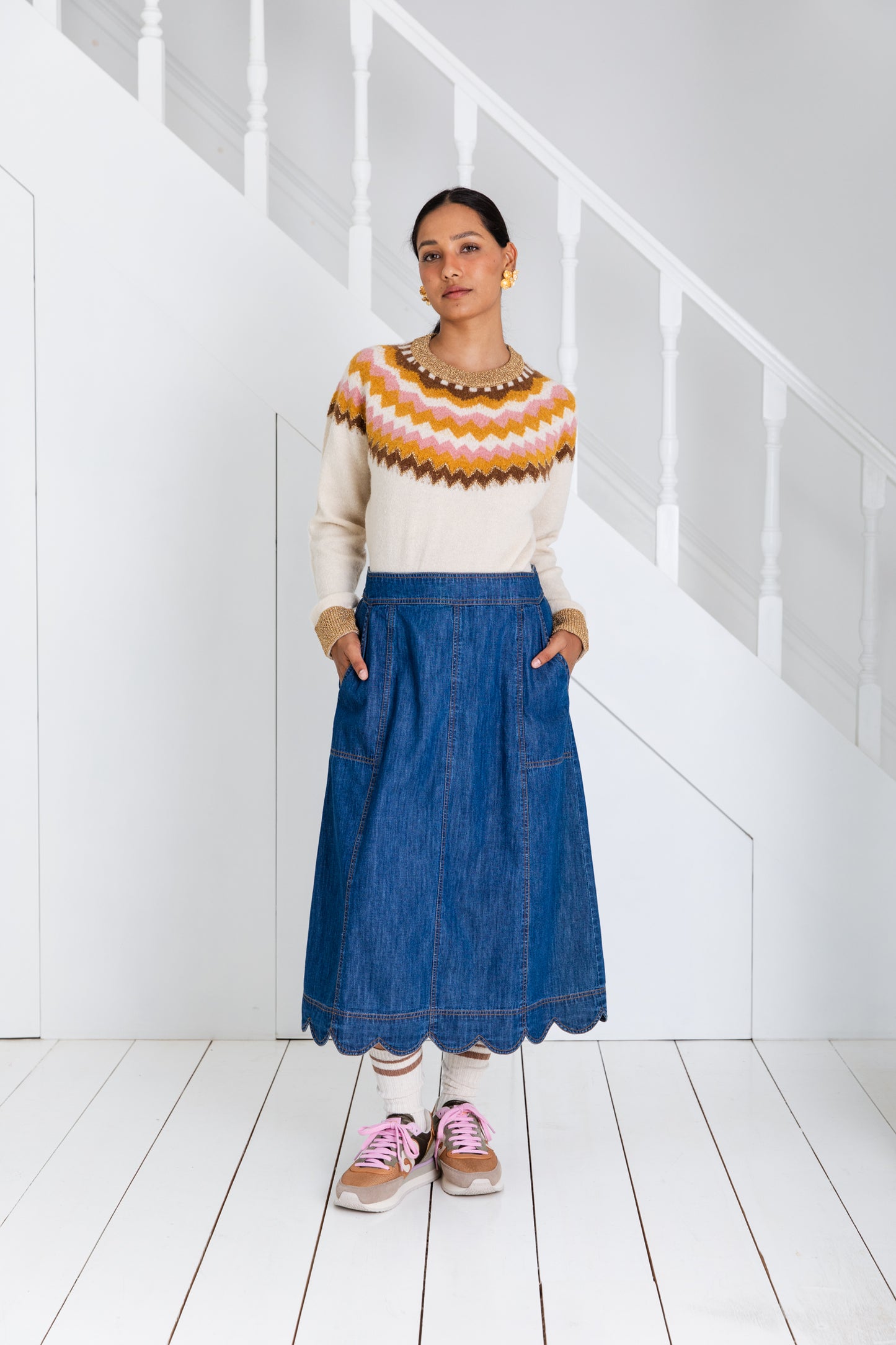 Elda Skirt - Dark Denim