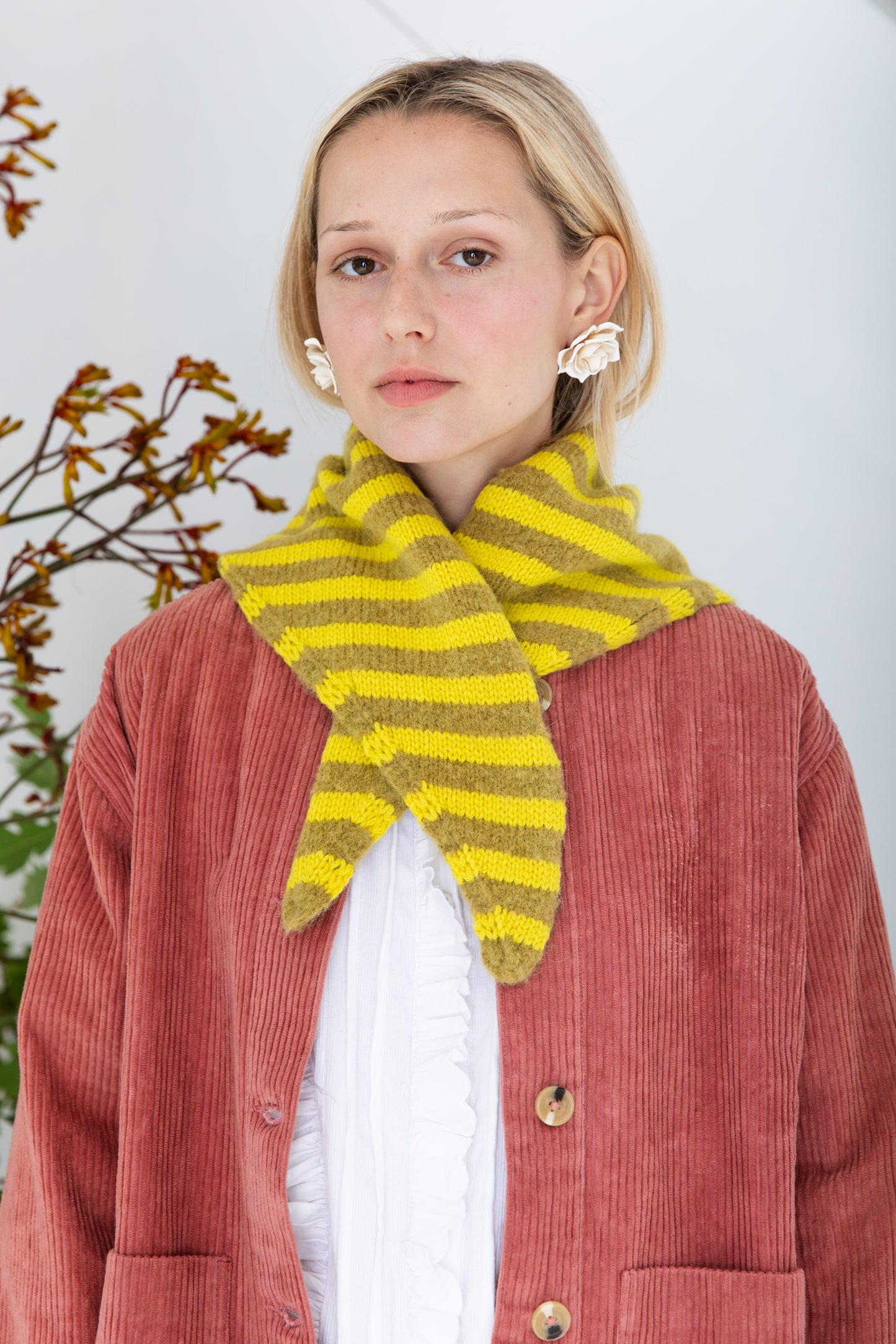 Elizabeth Triangle Scarf - Pine