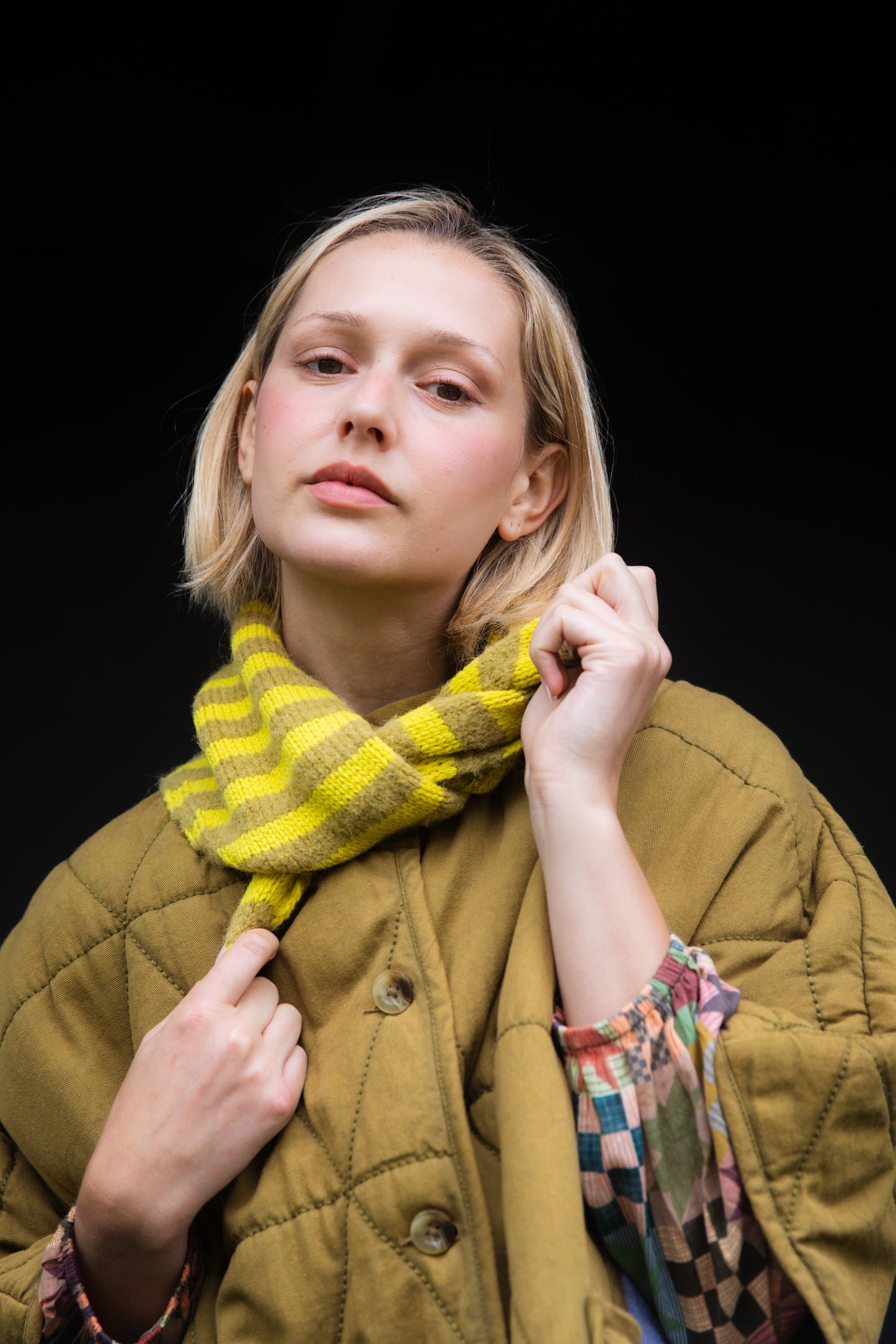 Elizabeth Triangle Scarf - Pine