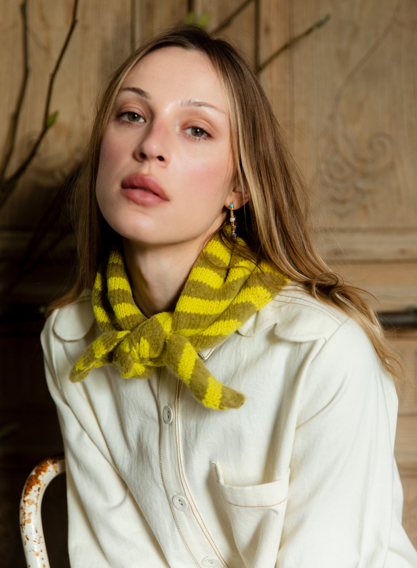 Elizabeth Triangle Scarf - Pine