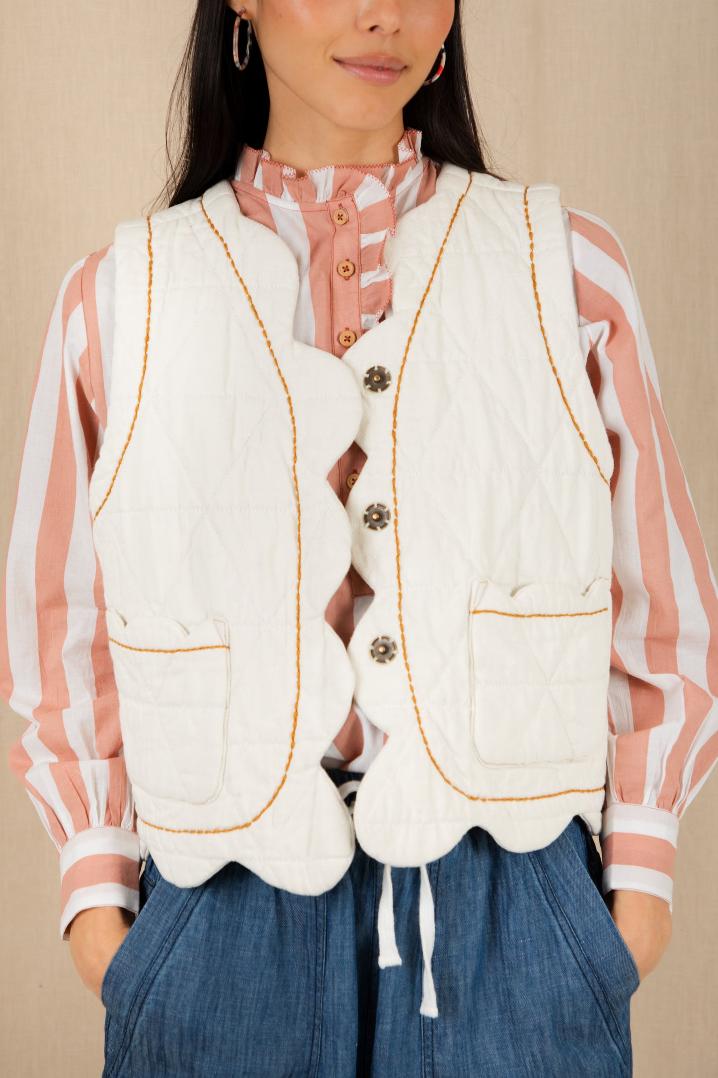 Estelle Gilet - Ecru