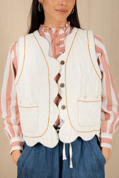 Estelle Gilet - Ecru