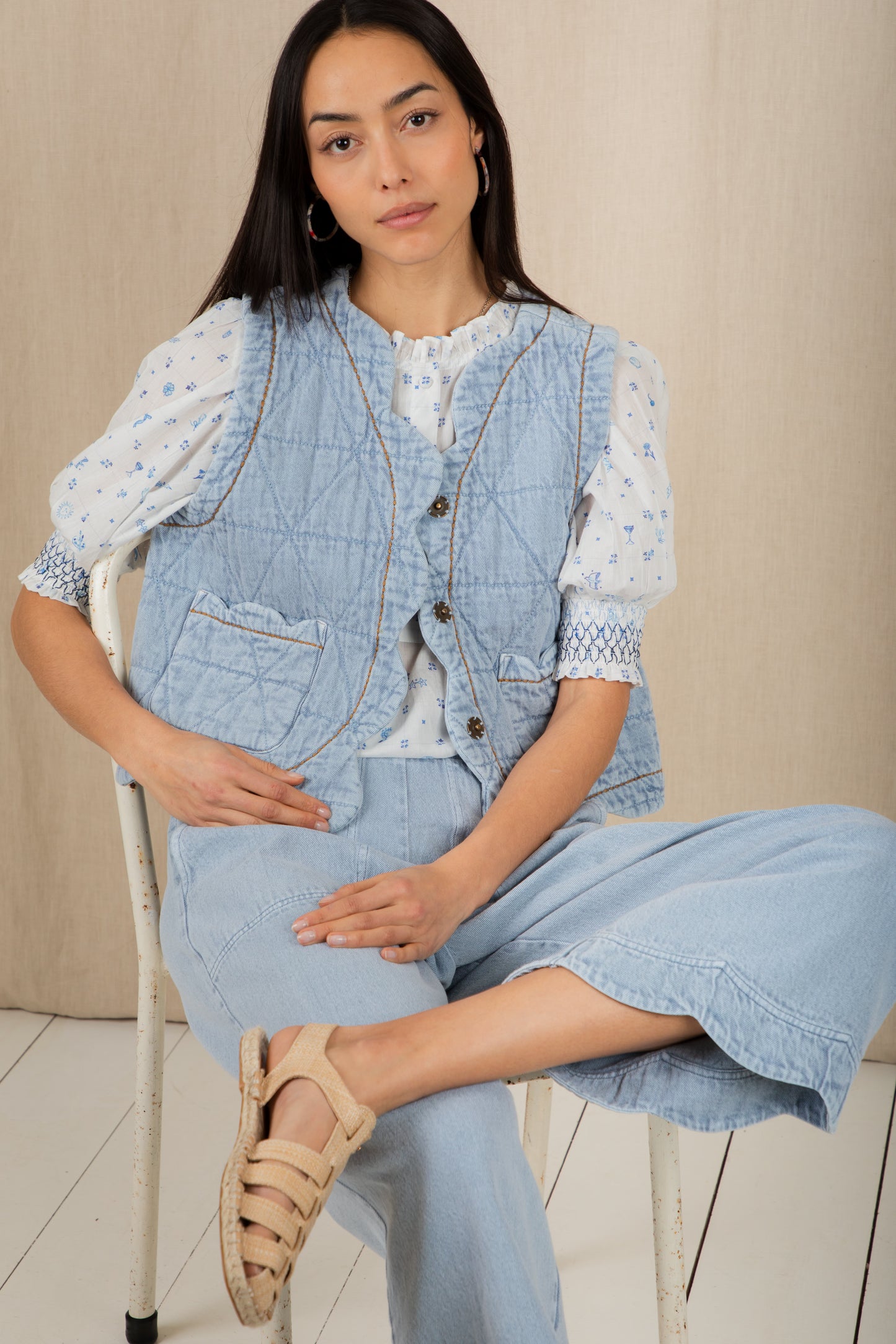 Estelle Gilet - Ice Blue