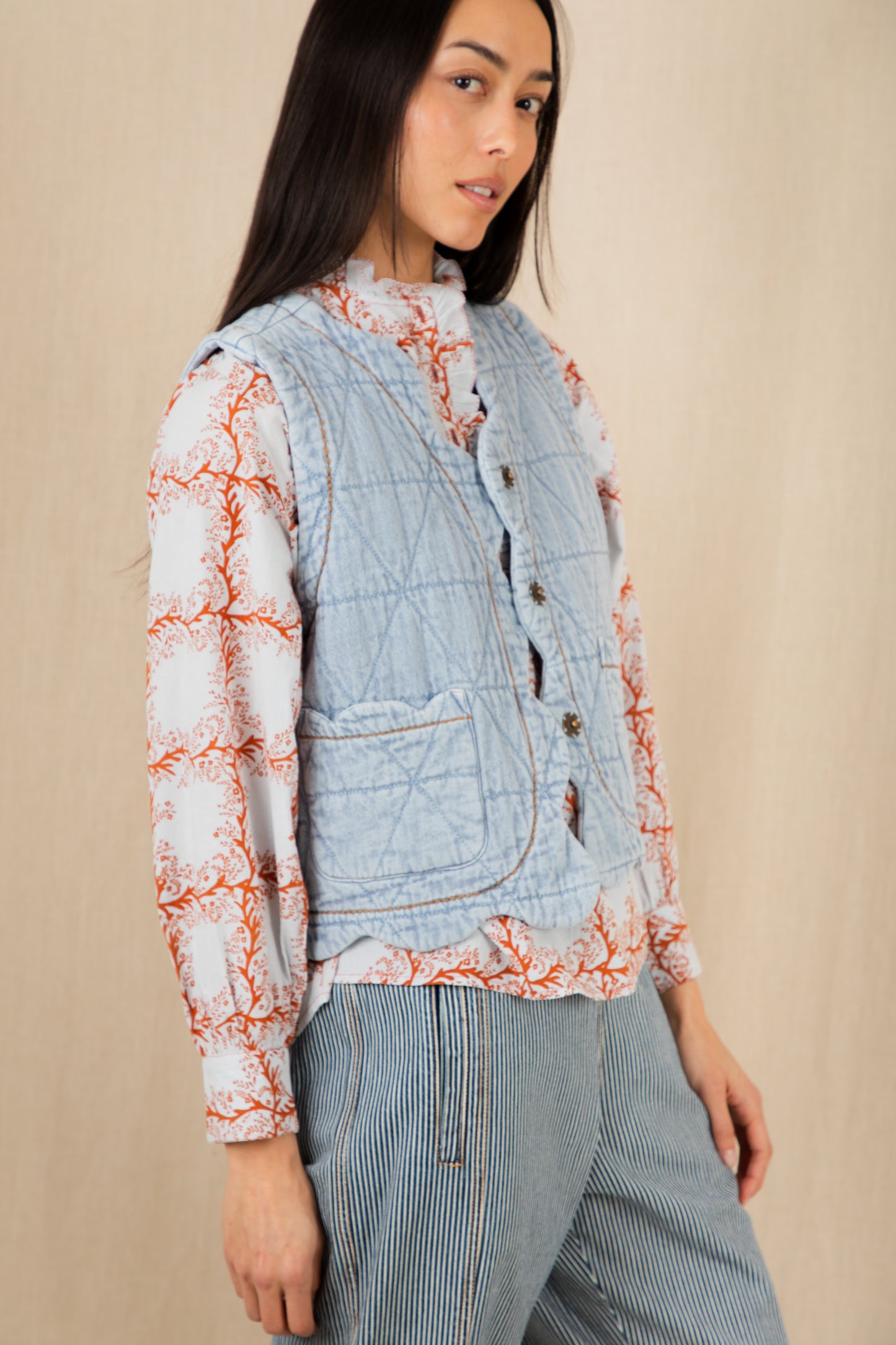 Estelle Gilet - Ice Blue