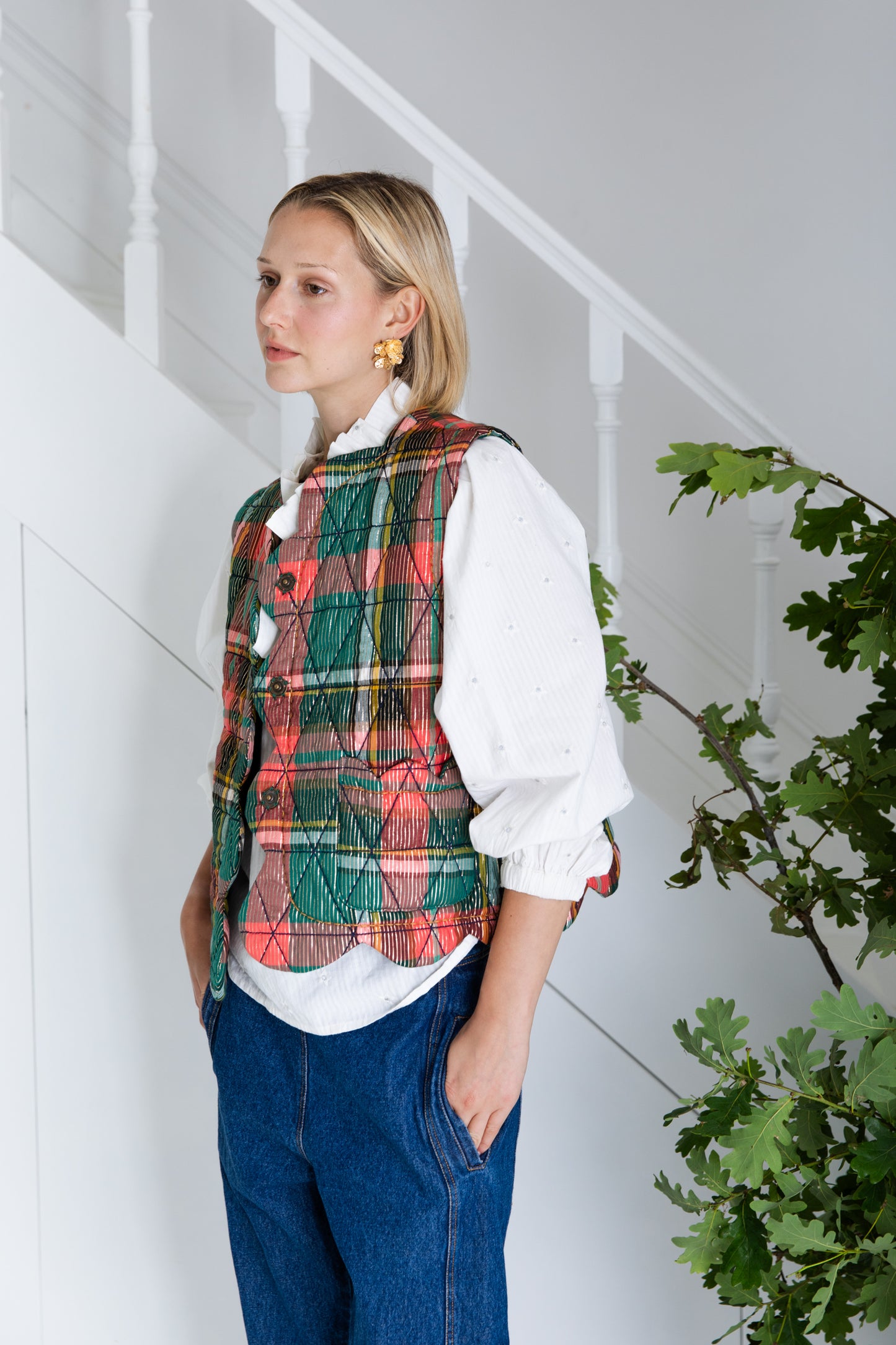 Estelle Gilet - Rose / Fir