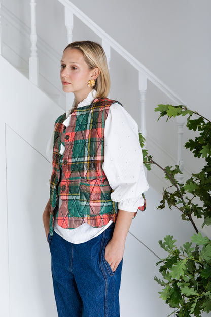 Estelle Gilet - Rose / Fir