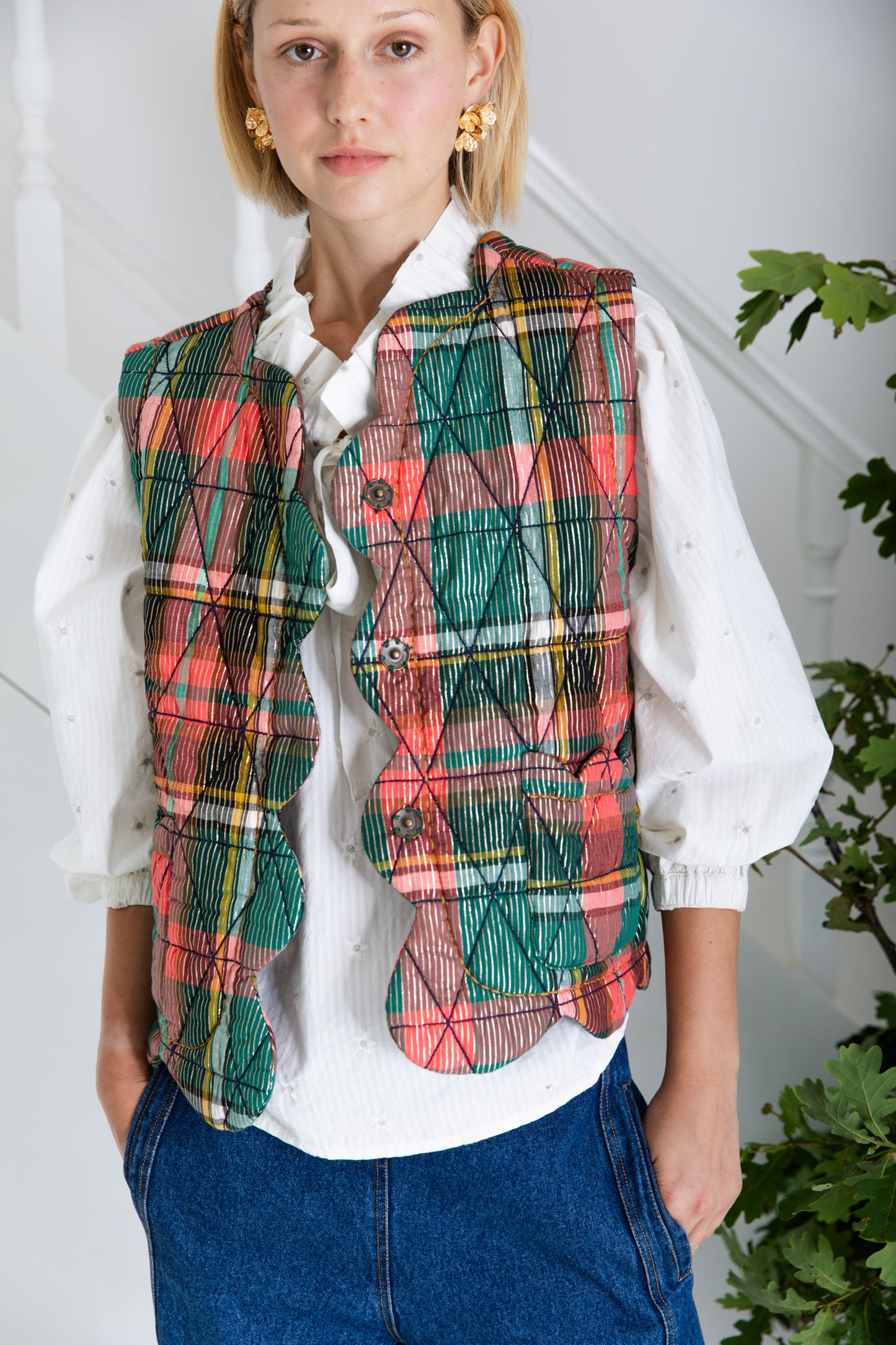 Estelle Gilet - Rose / Fir