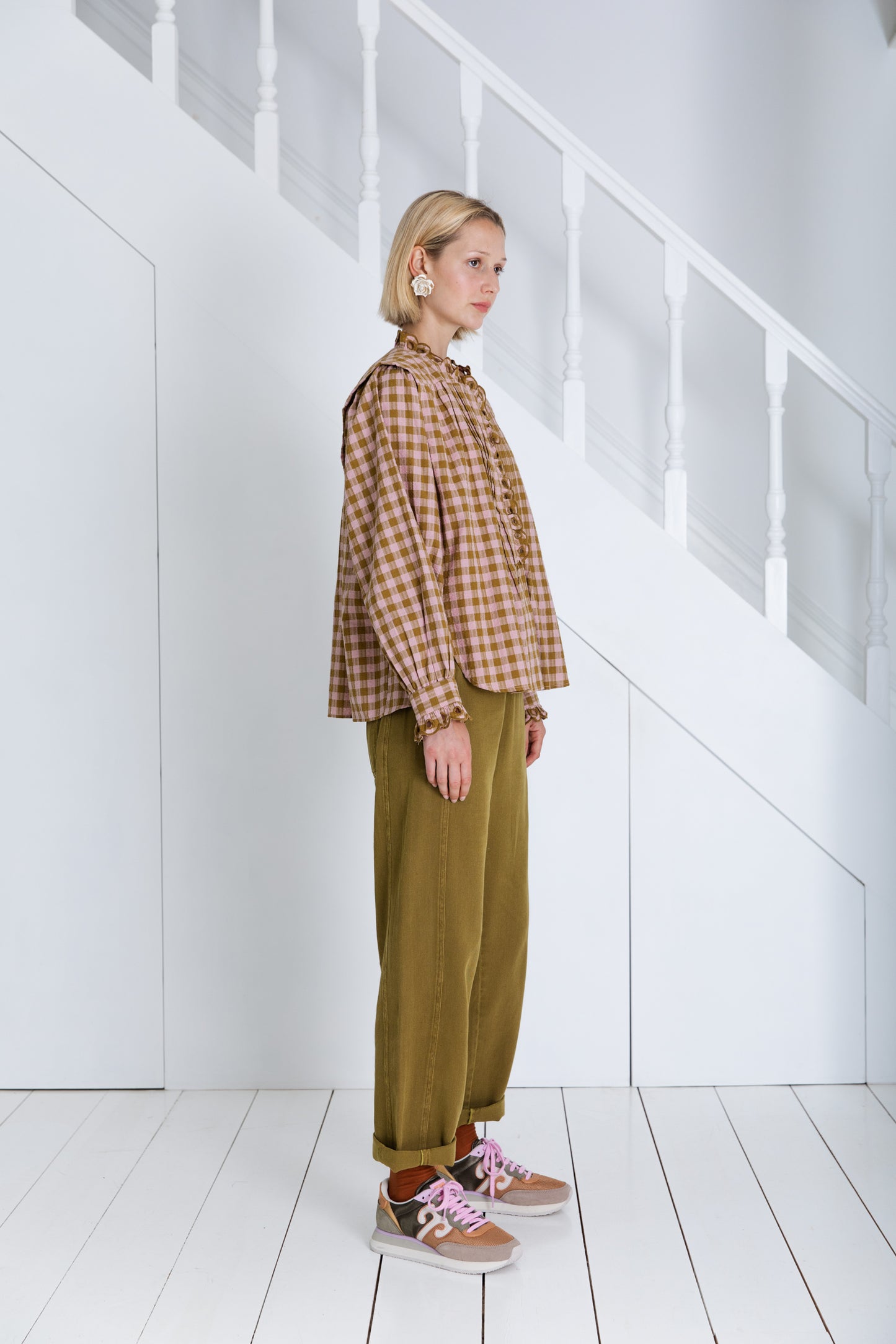 Etienne Shirt - Blush / Olive