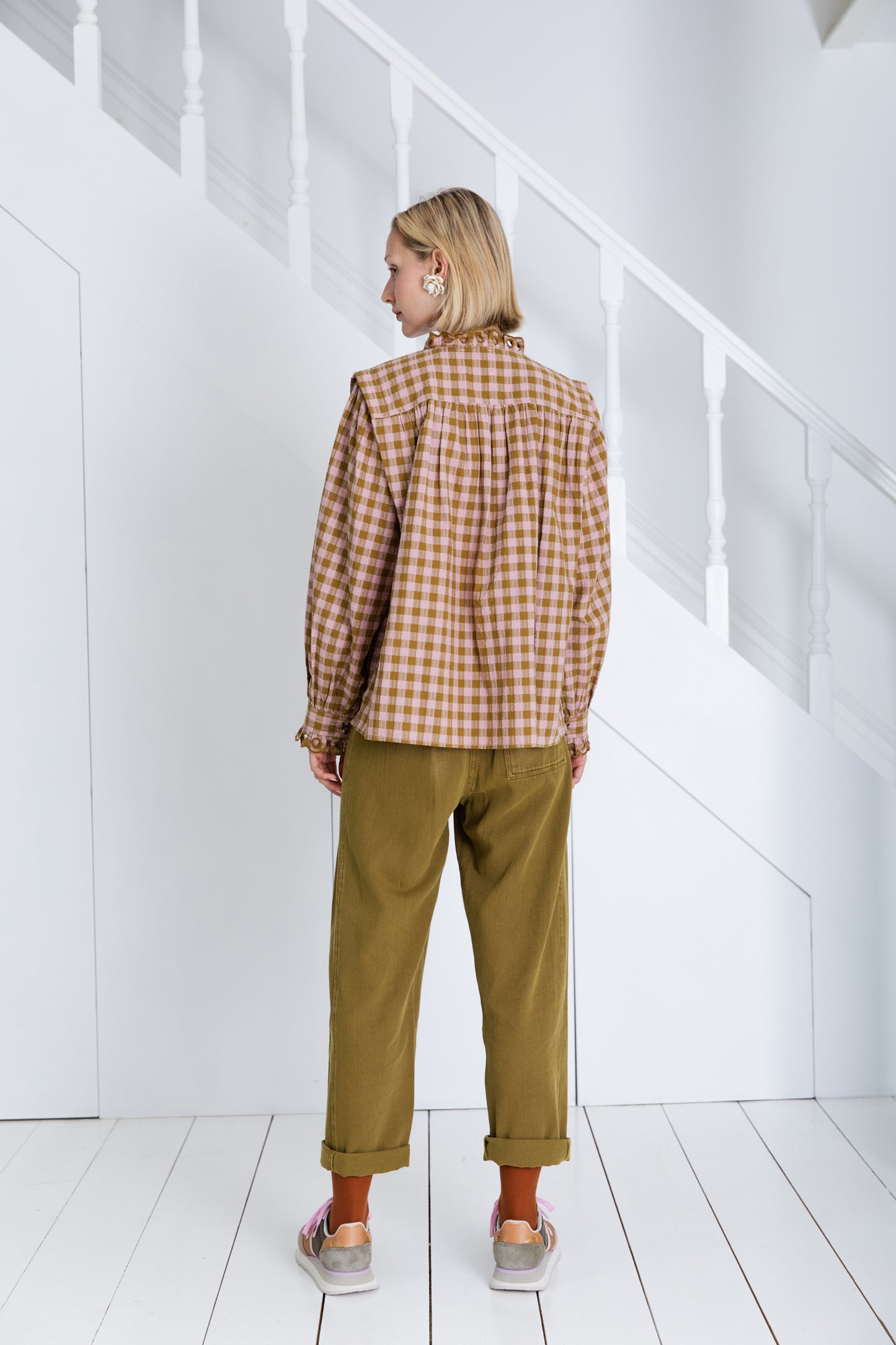 Etienne Shirt - Blush / Olive