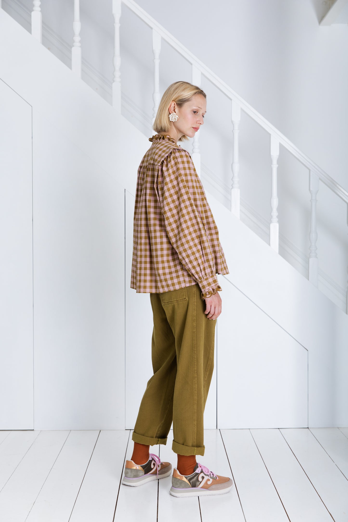 Etienne Shirt - Blush / Olive