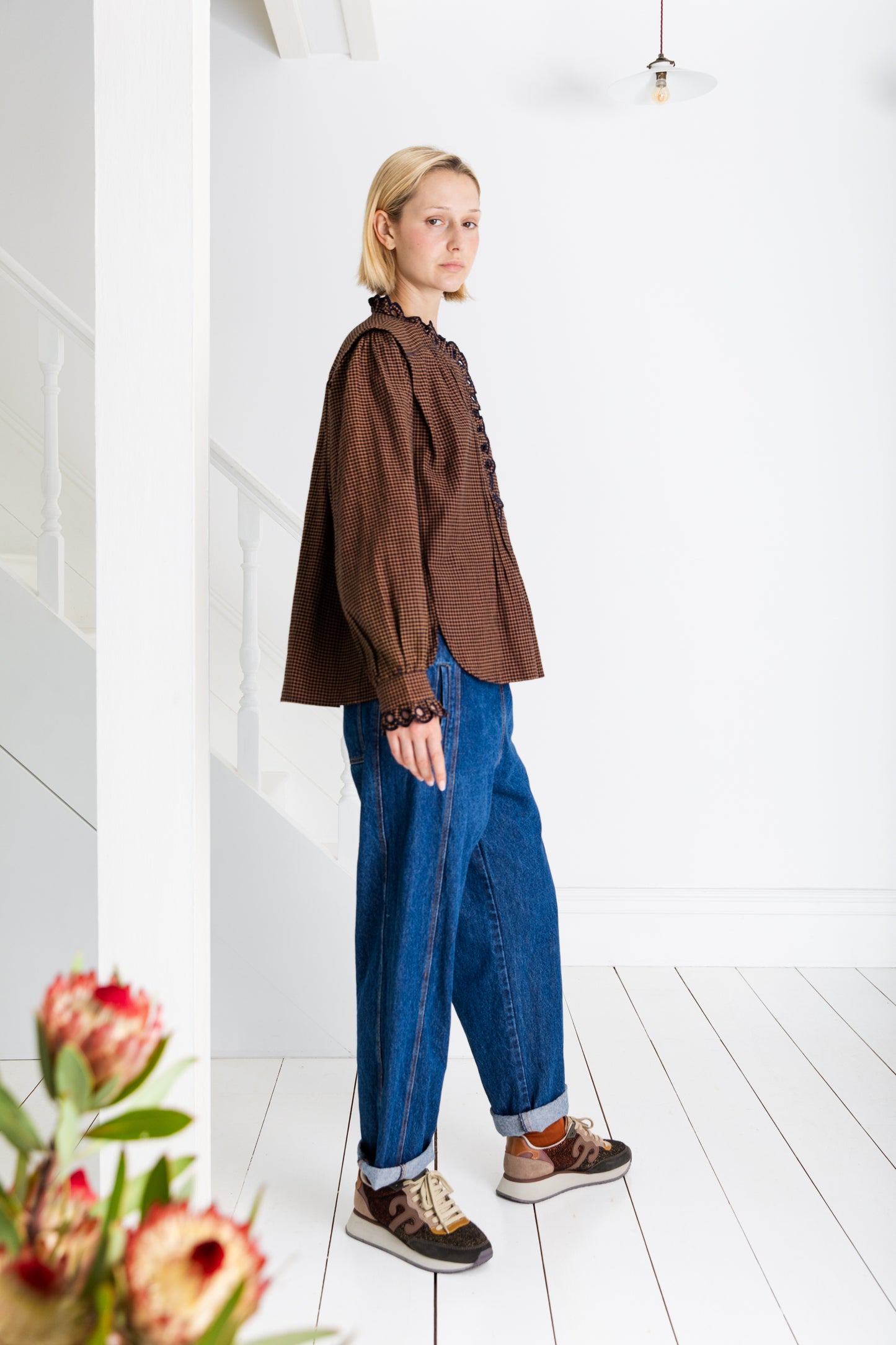 Etienne Shirt - Midnight / Tan