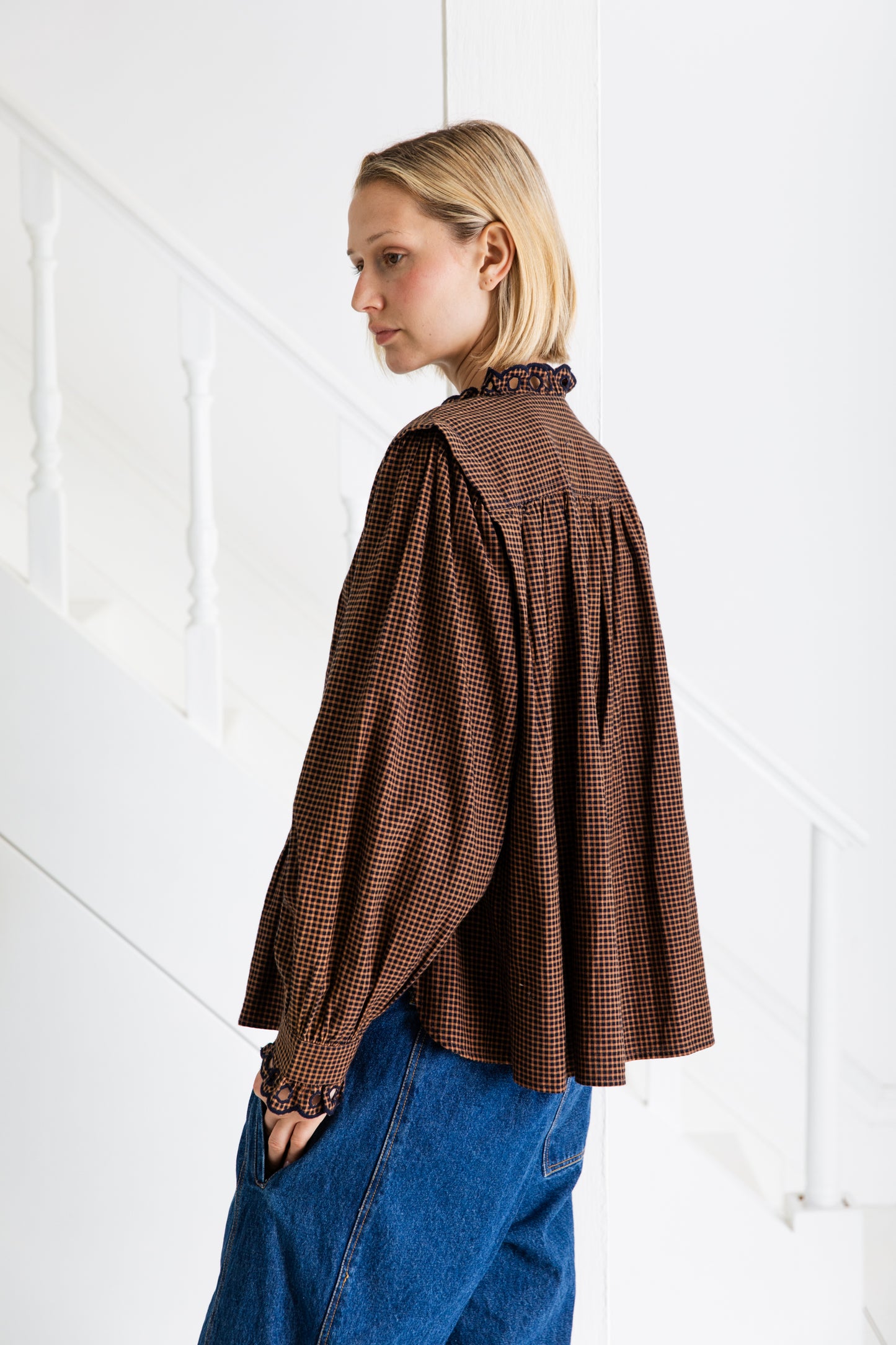 Etienne Shirt - Midnight / Tan