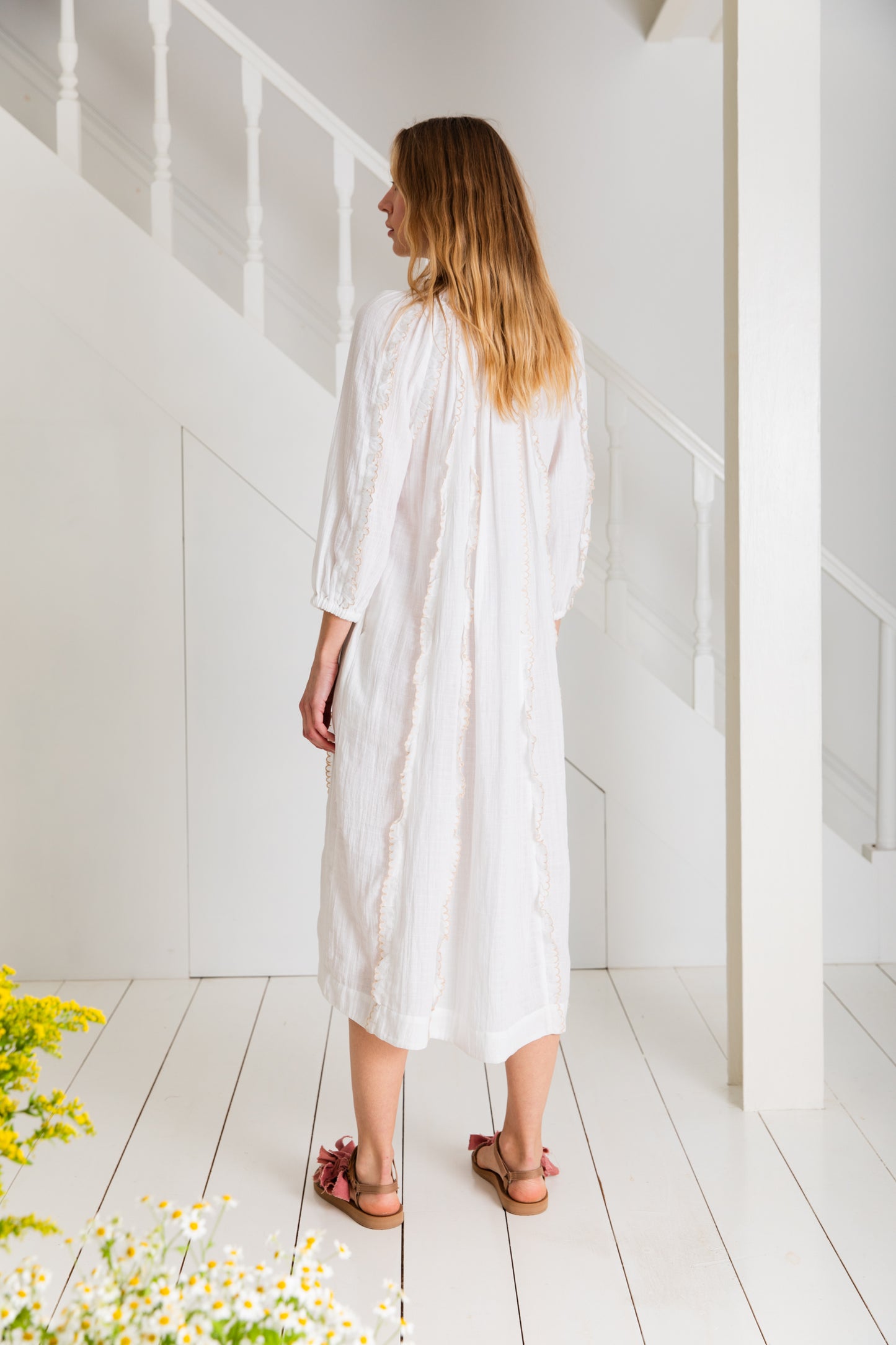 Fleur Dress  - White