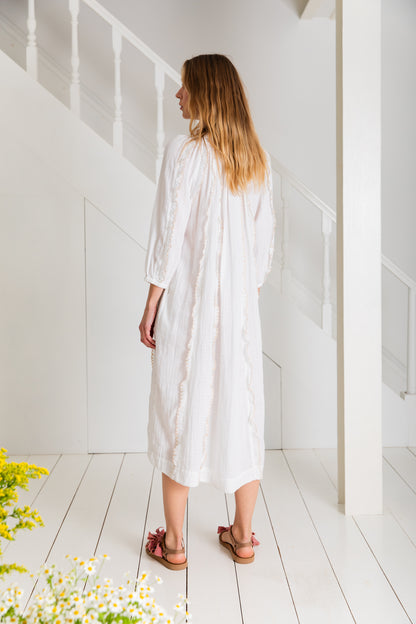 Fleur Dress  - White