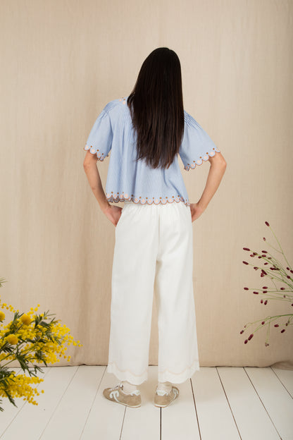 Flora Top - Blue