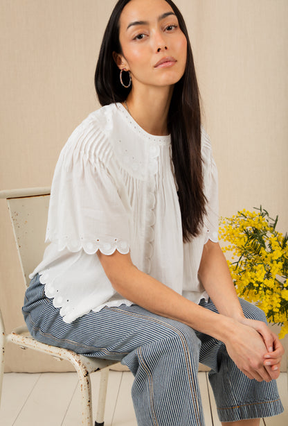 Flora Top - White