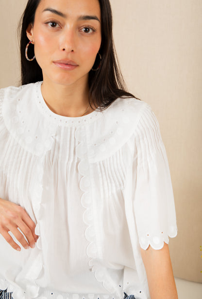 Flora Top - White