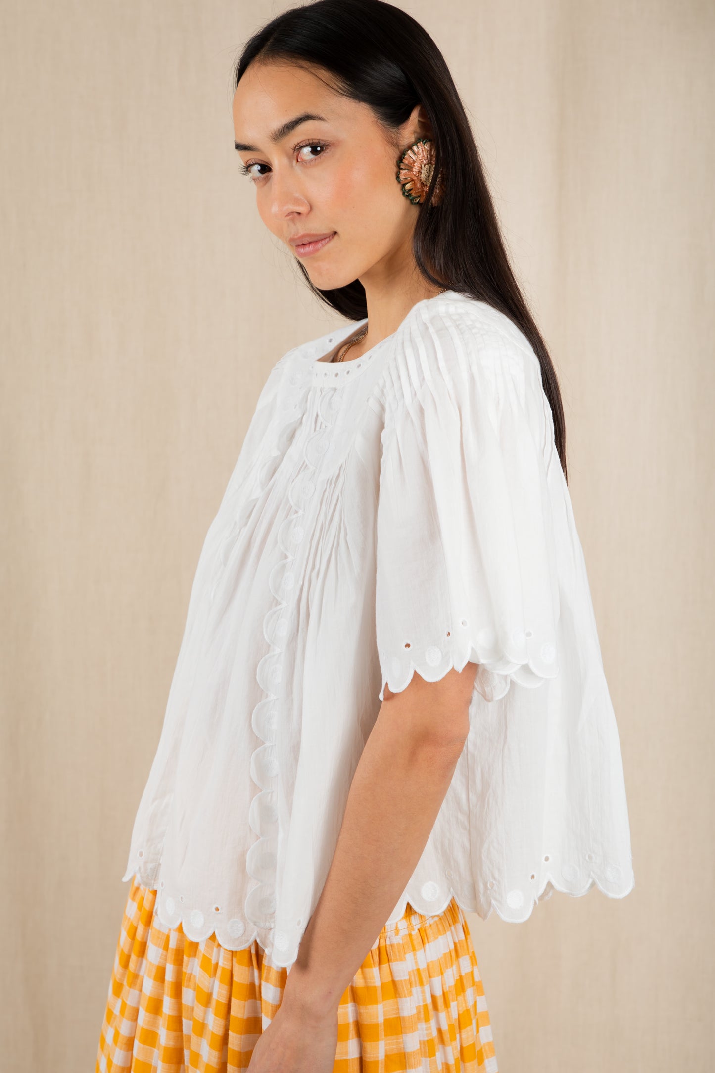 Flora Top - White