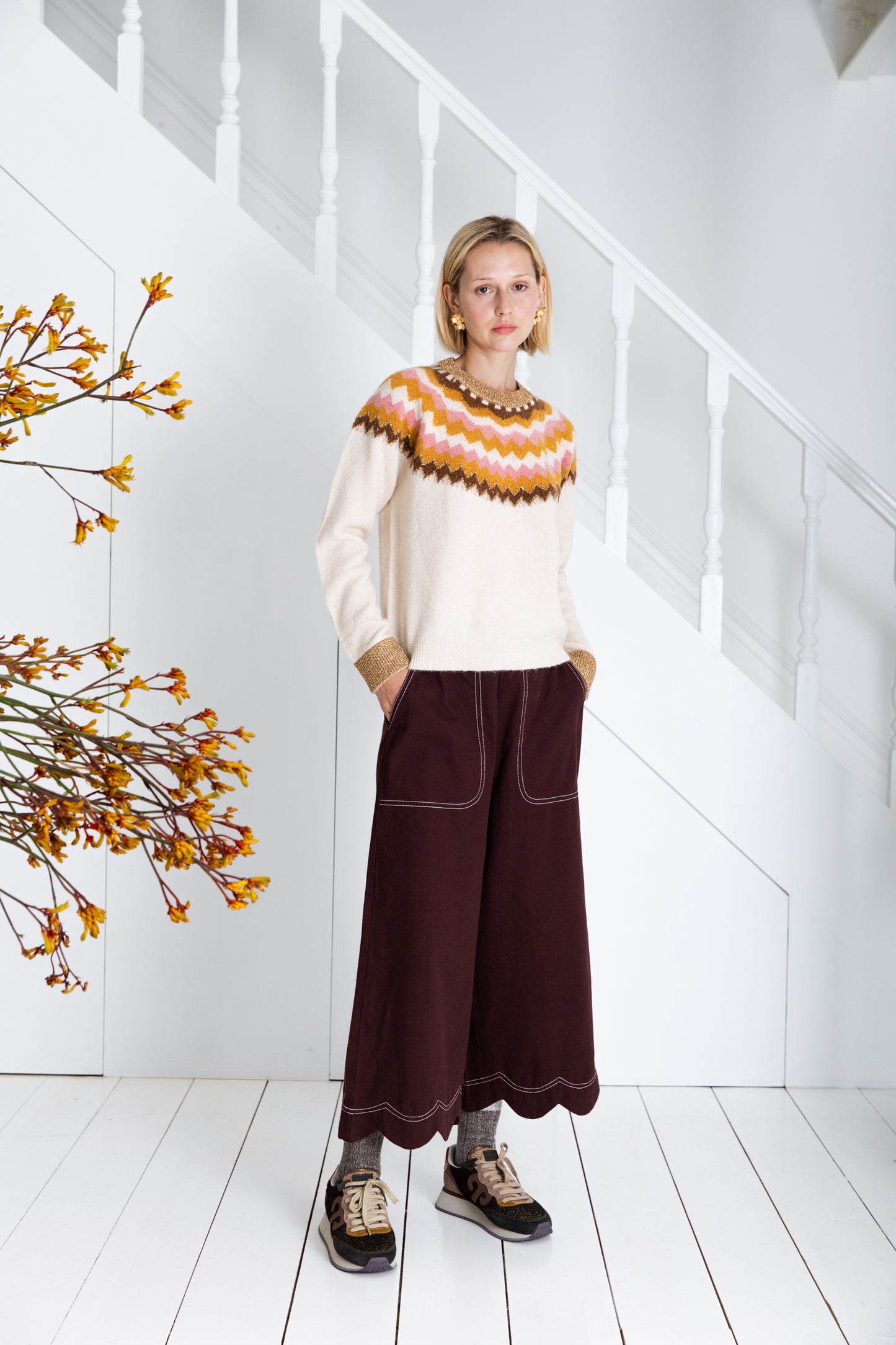 Gigi Jumper - Winter White Multi