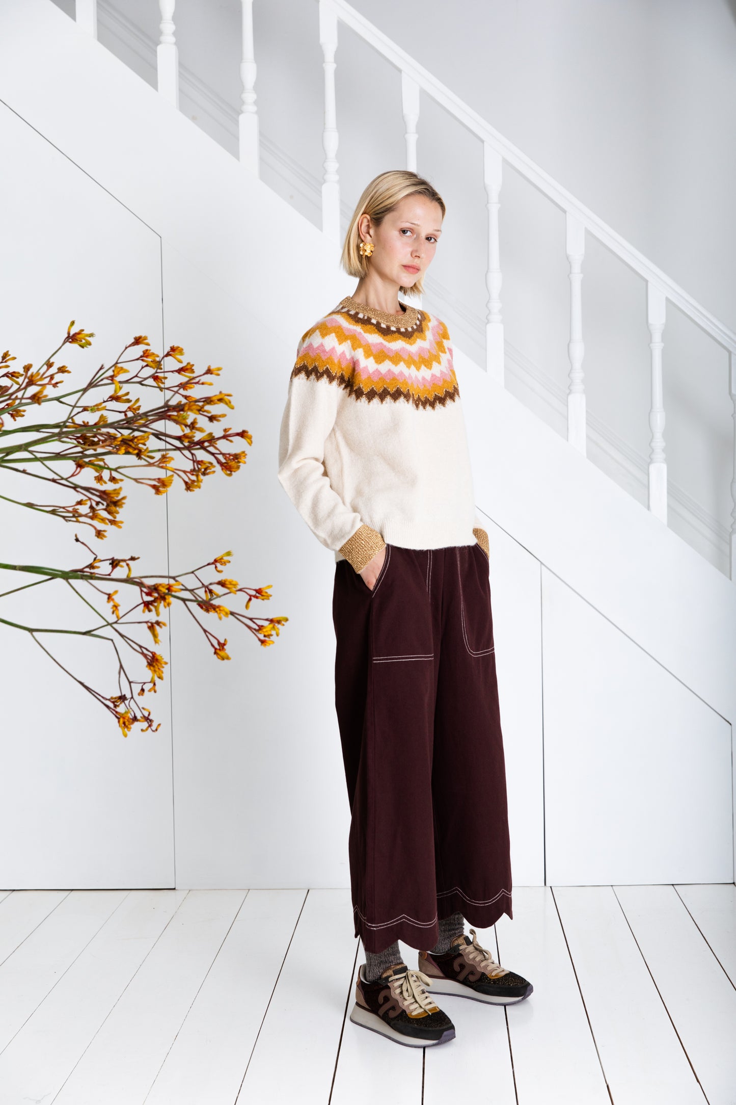 Gigi Jumper - Winter White Multi
