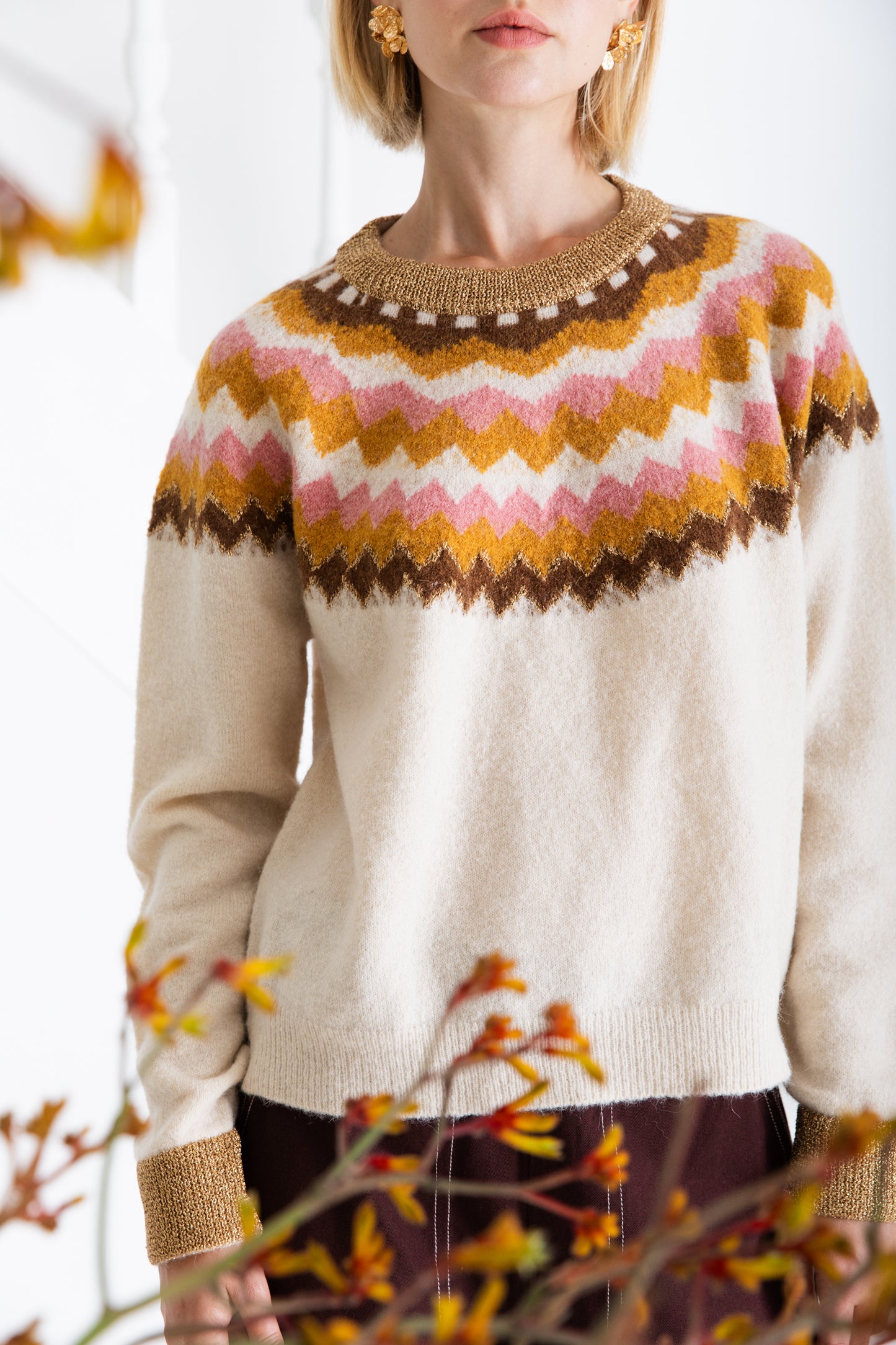 Gigi Jumper - Winter White Multi