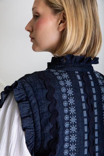 Gwen Gilet - Dark Denim