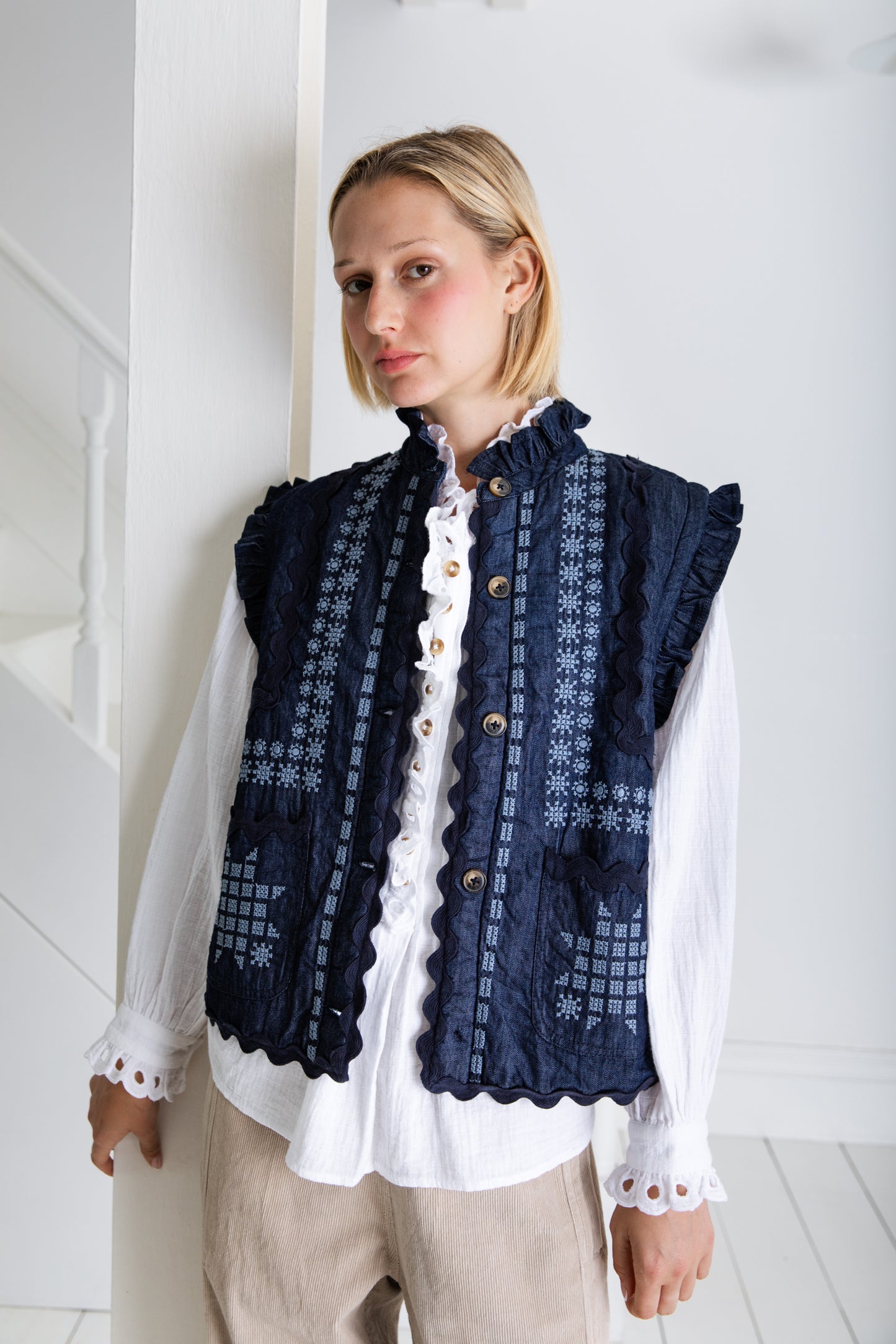 Gwen Gilet - Dark Denim