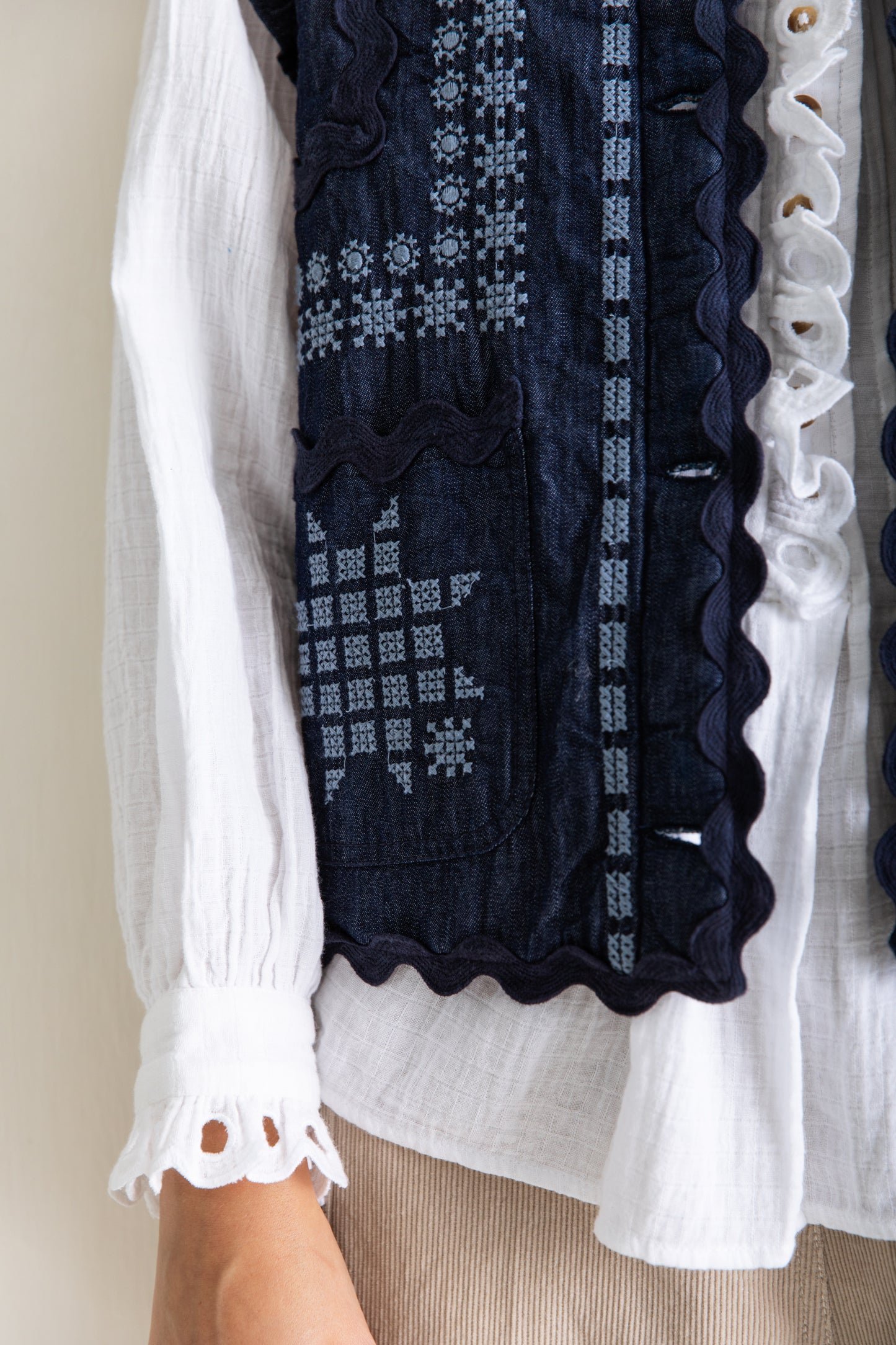 Gwen Gilet - Dark Denim