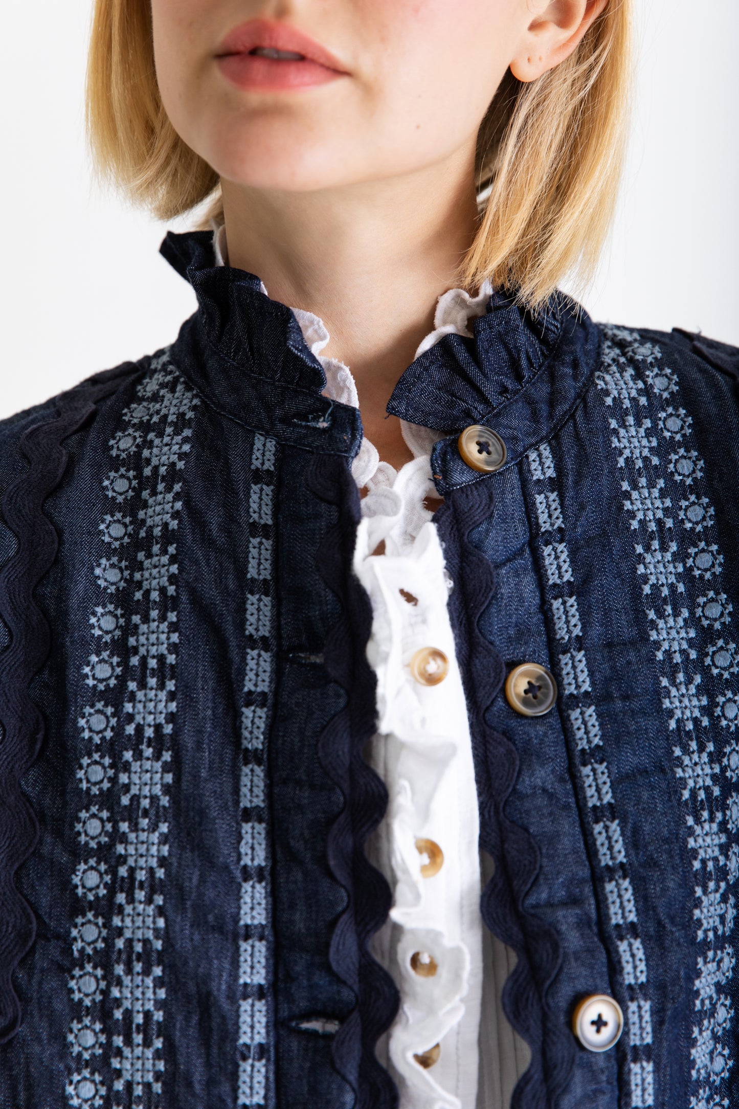 Gwen Gilet - Dark Denim