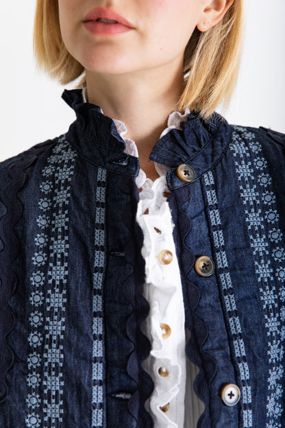 Gwen Gilet - Dark Denim