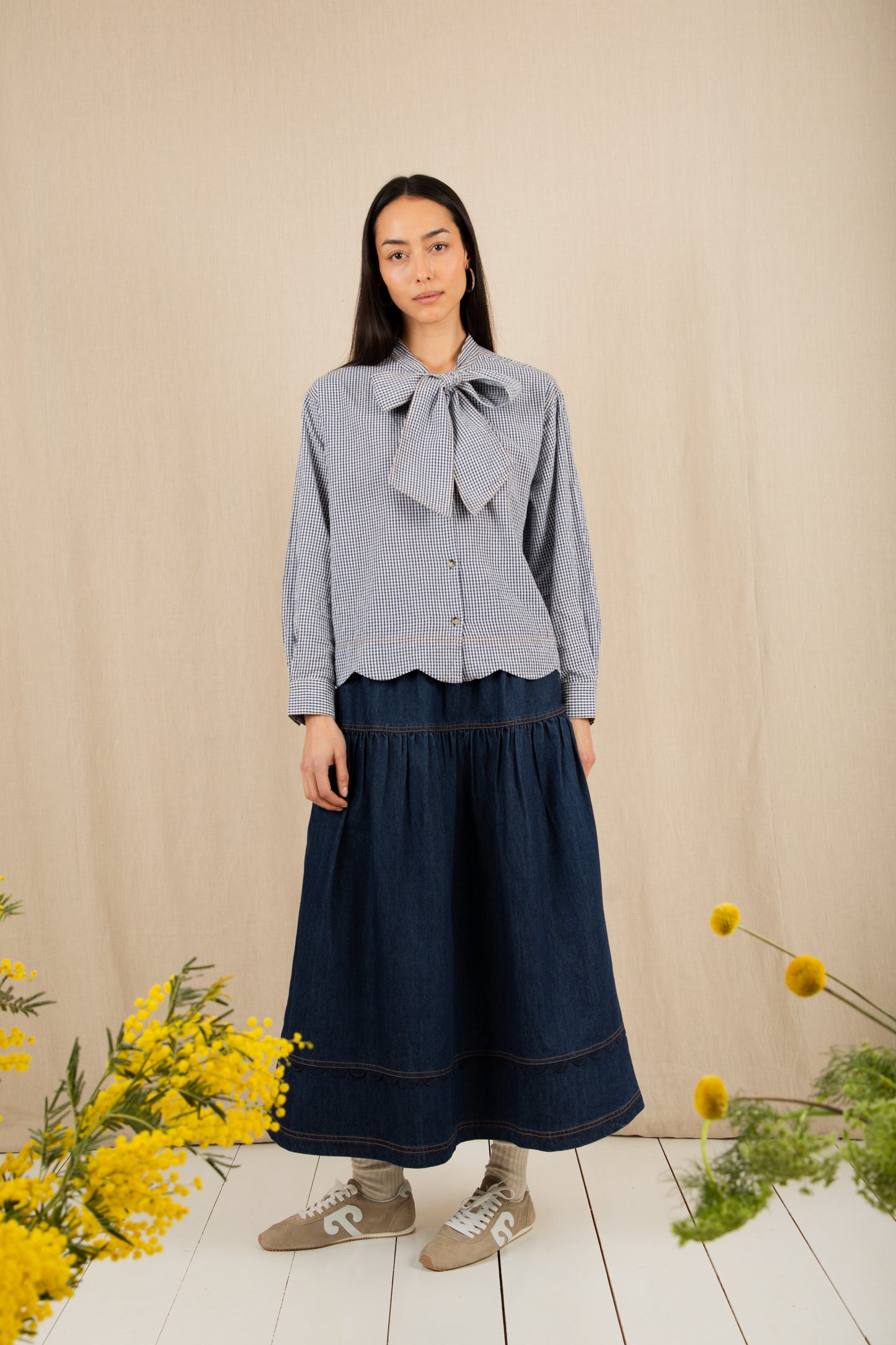 Hardie Shirt - Navy Gingham