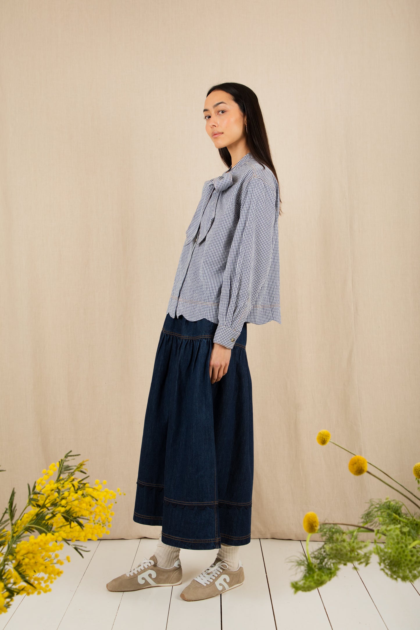 Hardie Shirt - Navy Gingham