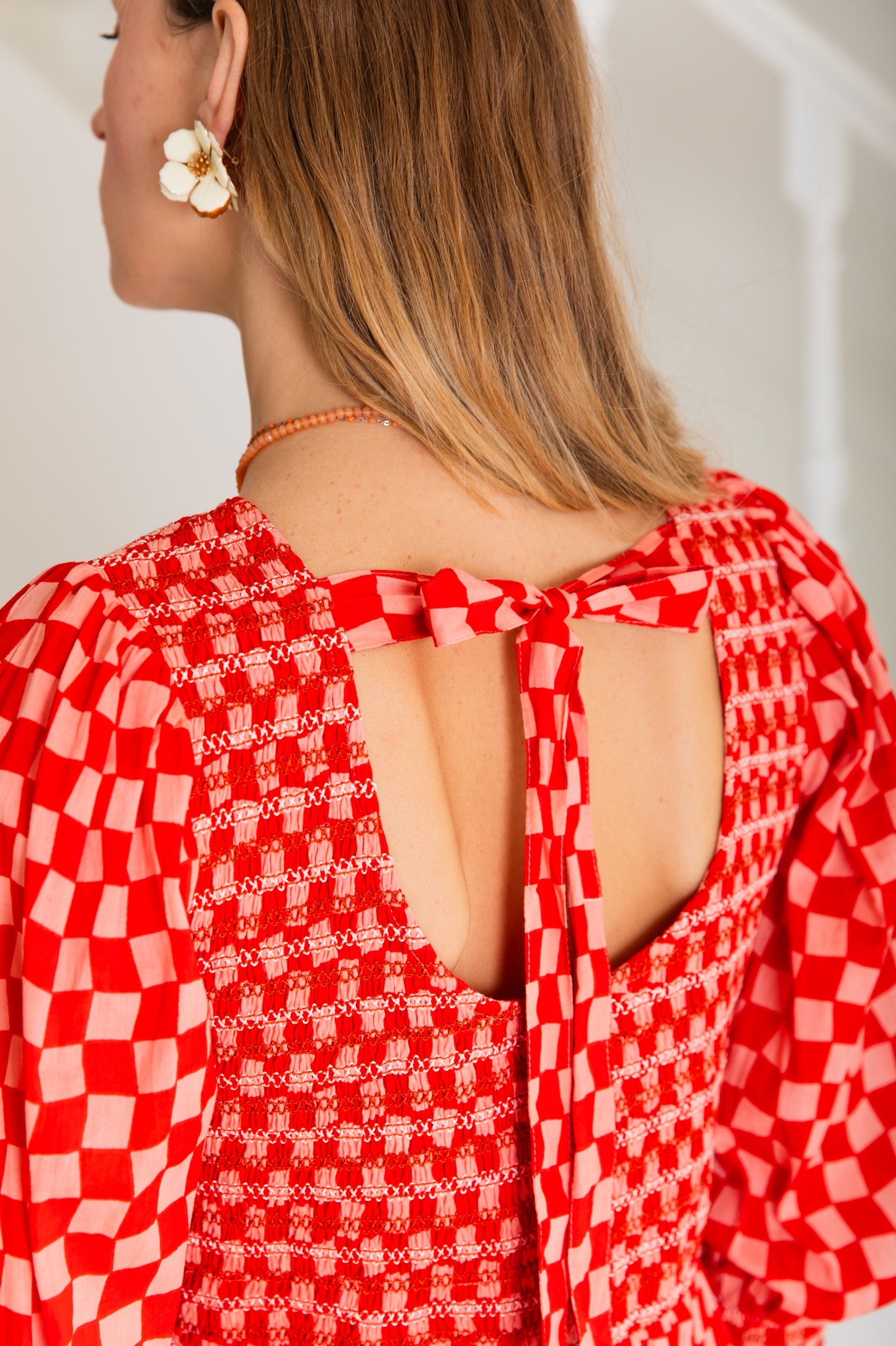 Ivy Dress  - Red / Pink