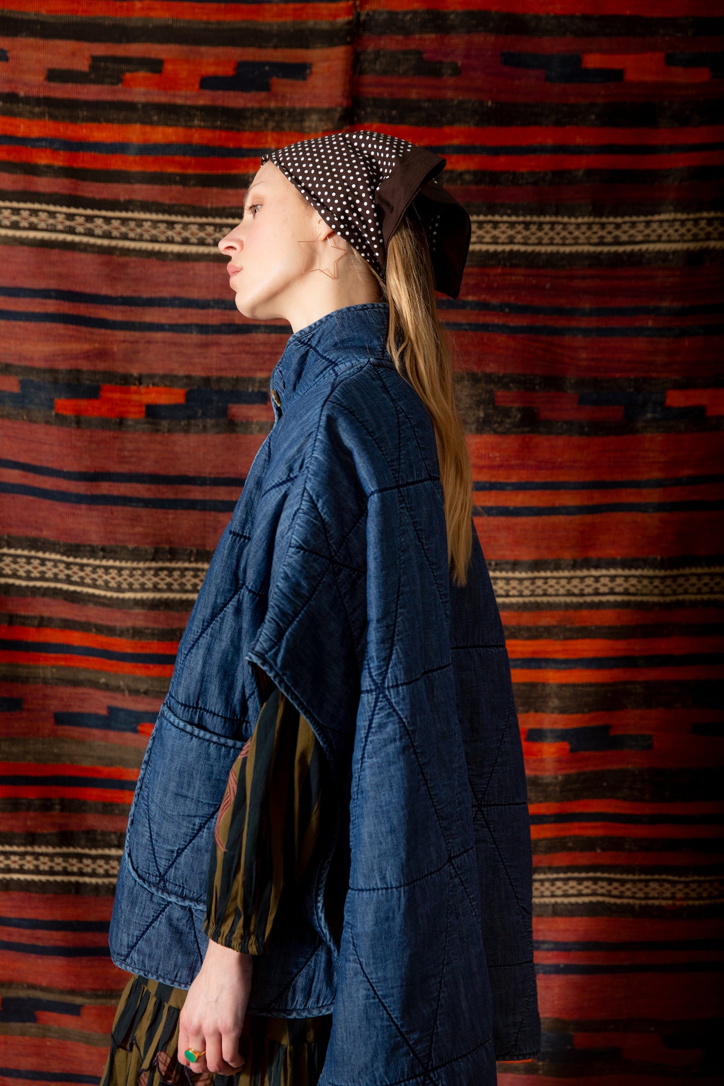 Kiki Cape - Dark Denim