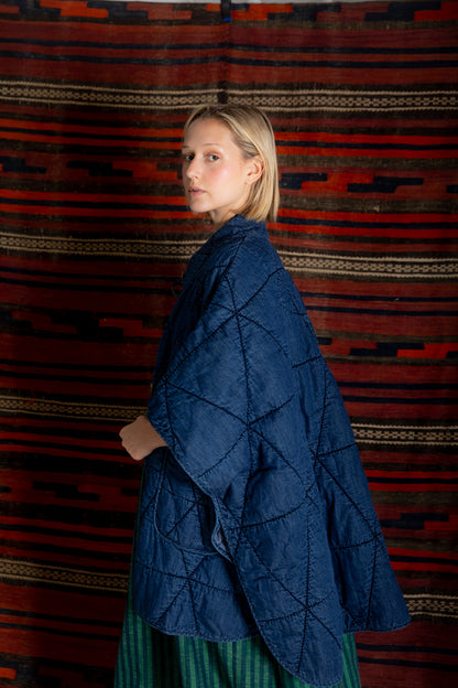 Kiki Cape - Dark Denim