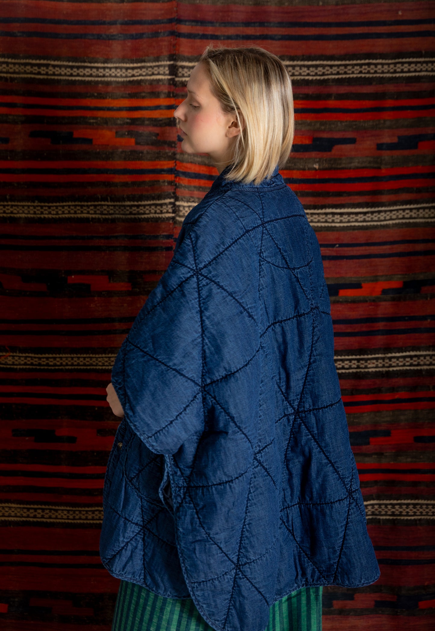 Kiki Cape - Dark Denim