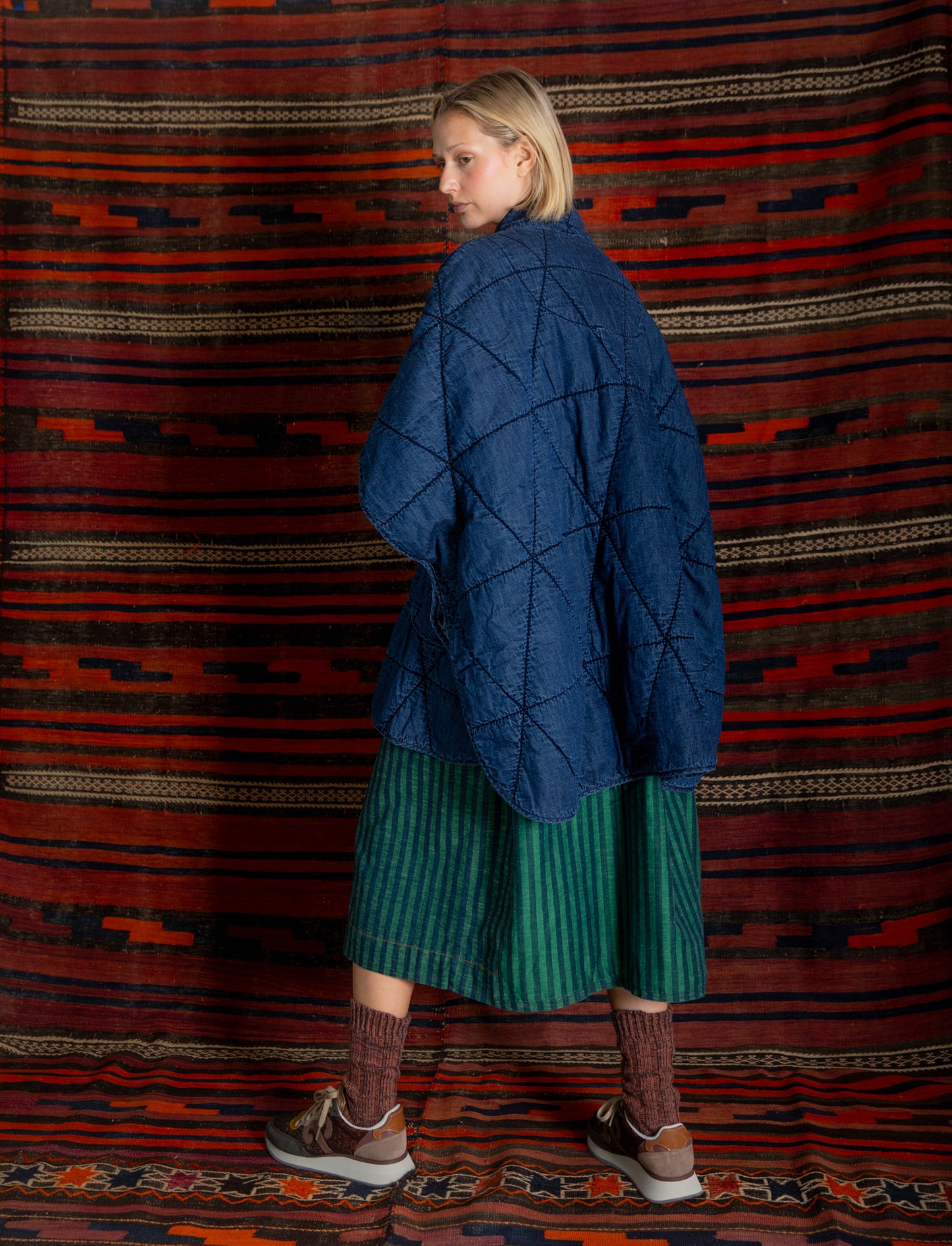 Kiki Cape - Dark Denim