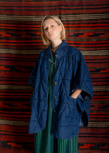 Kiki Cape - Dark Denim