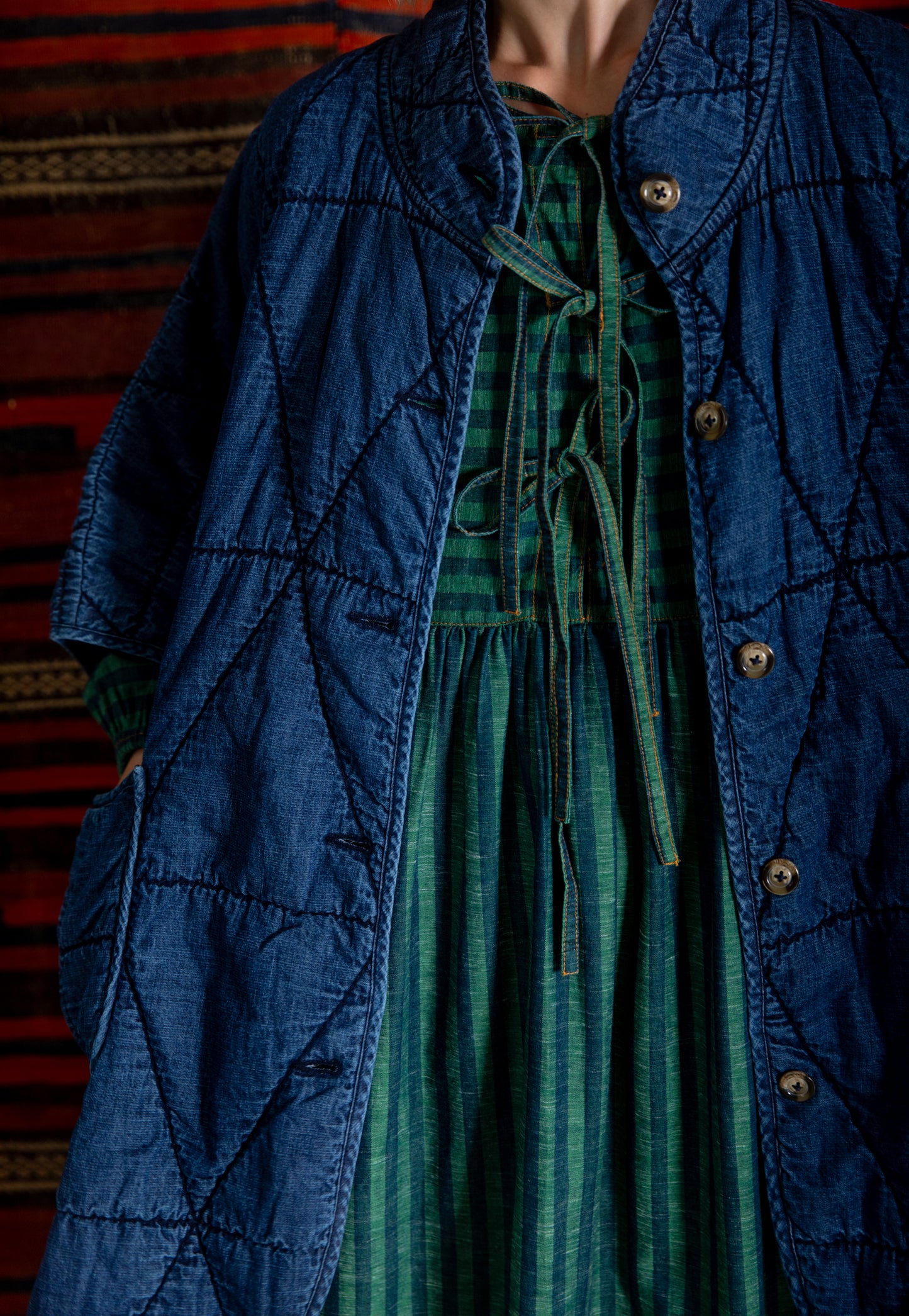 Kiki Cape - Dark Denim