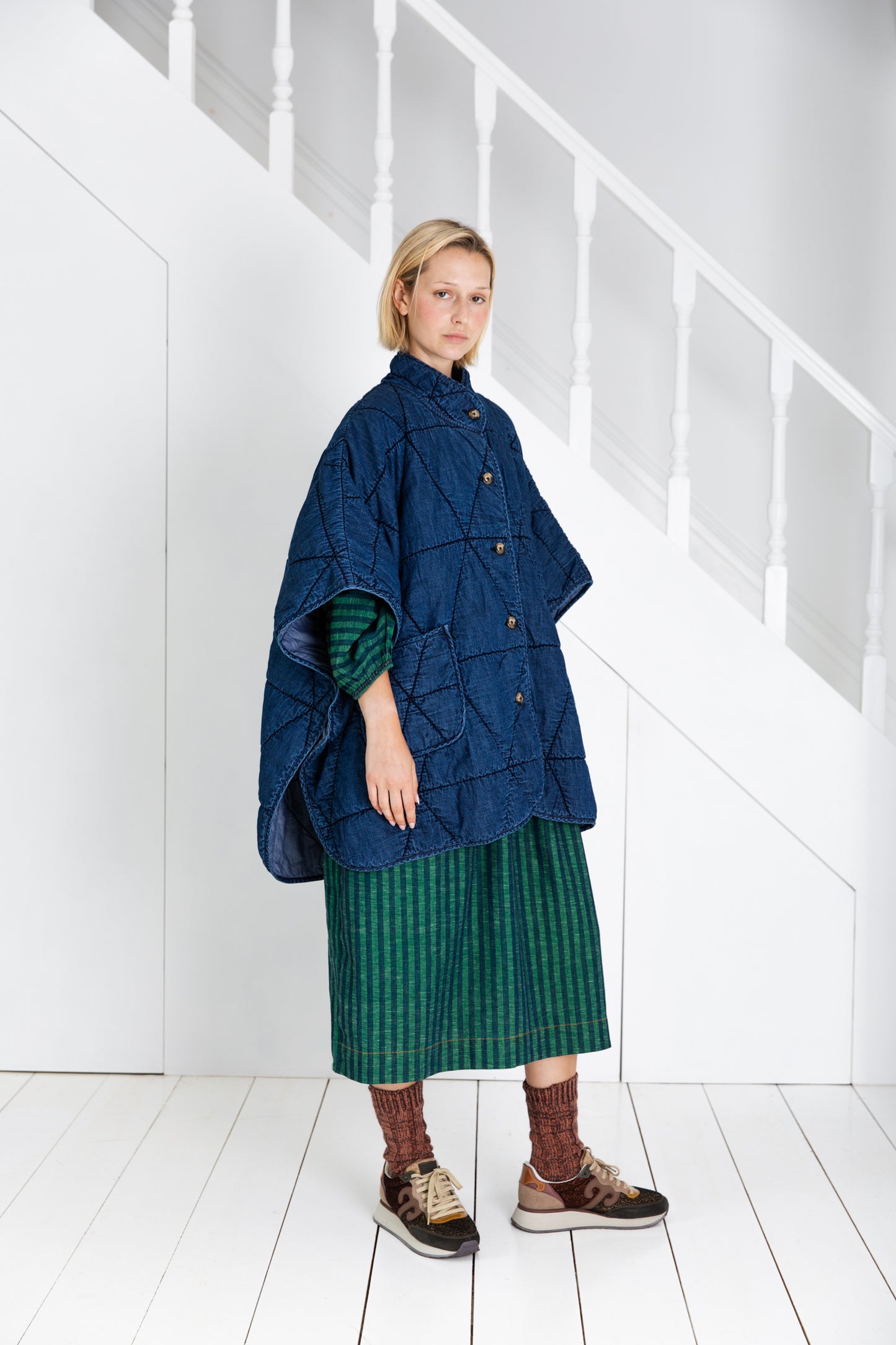 Kiki Cape - Dark Denim