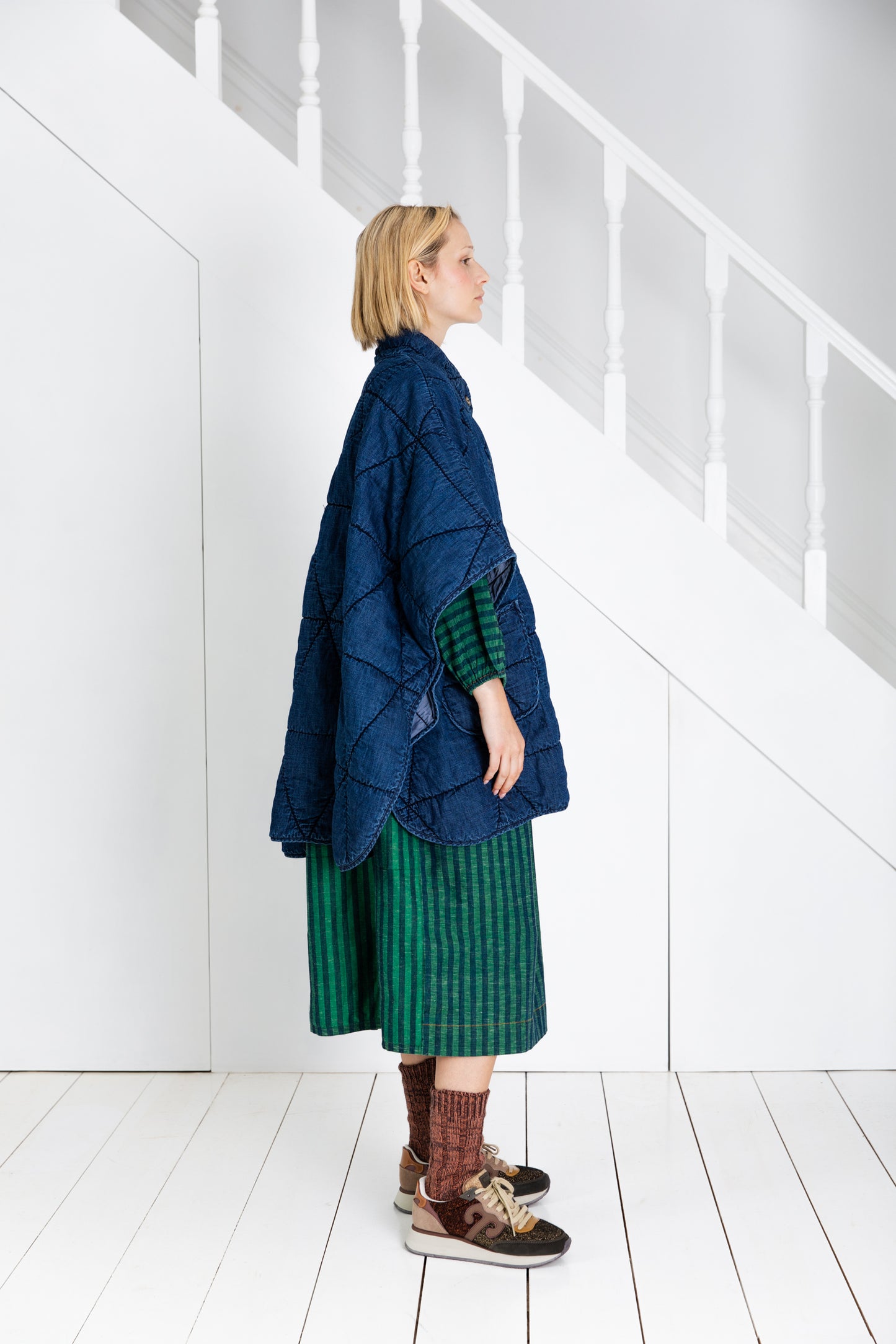 Kiki Cape - Dark Denim