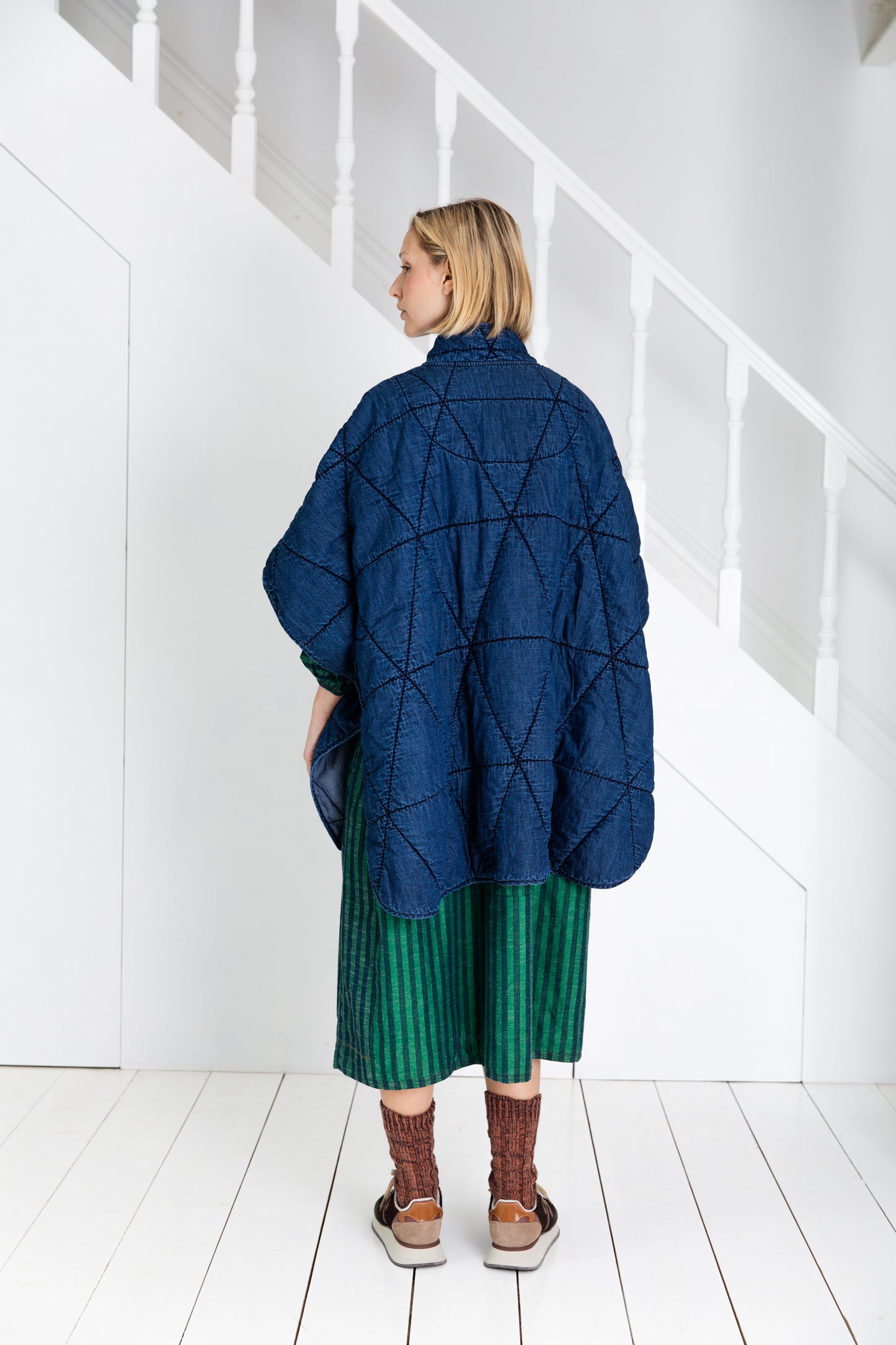 Kiki Cape - Dark Denim