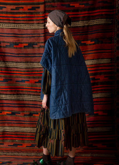 Kiki Cape - Dark Denim