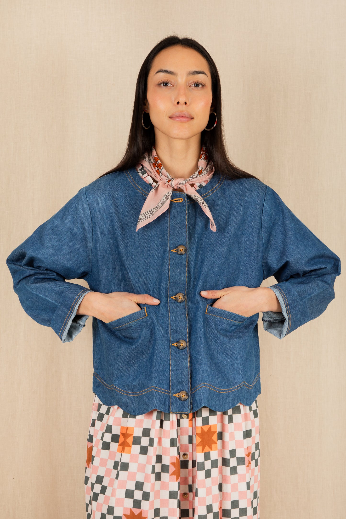 Marie Jacket - Denim Mid Wash