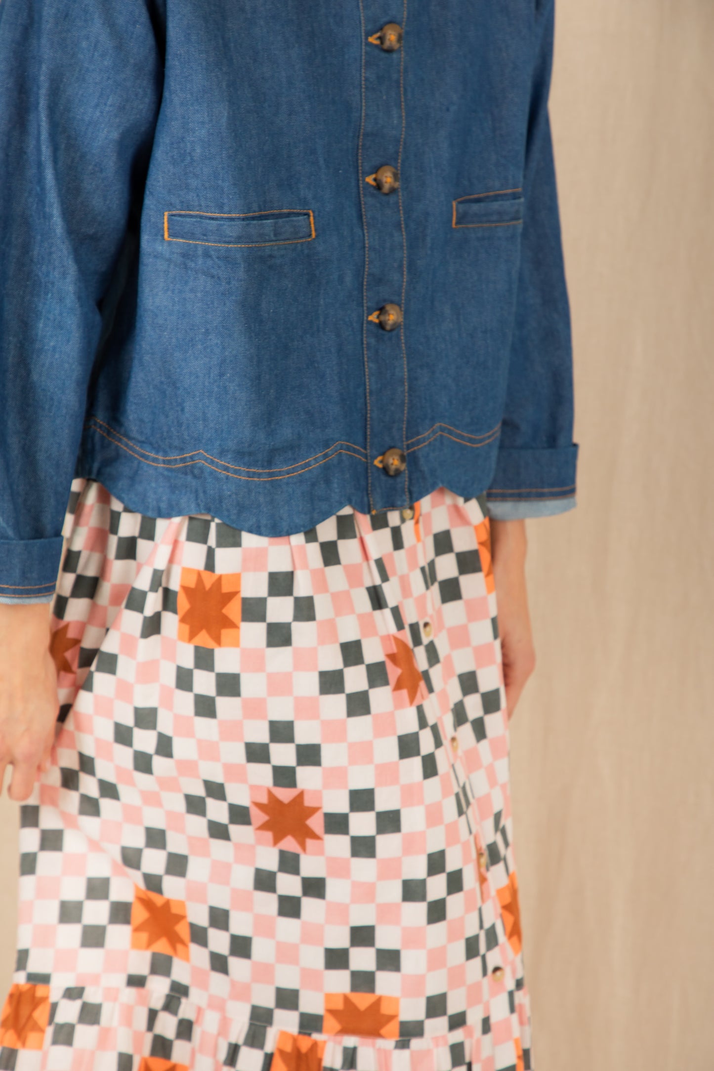 Marie Jacket - Denim Mid Wash