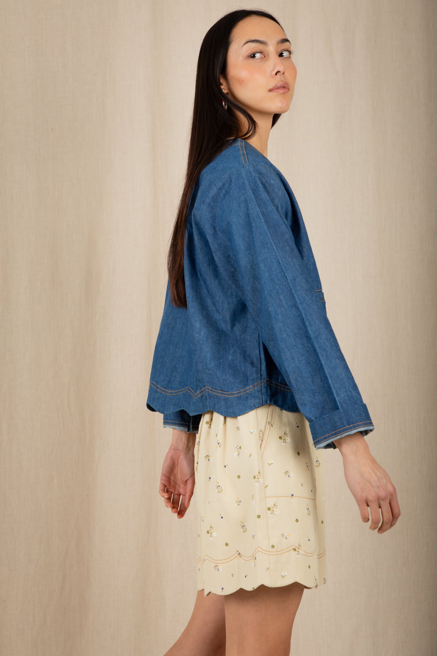 Marie Jacket - Denim Mid Wash