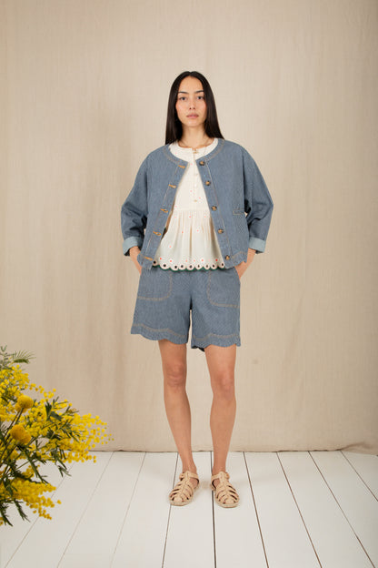 Marie Jacket - Ticking