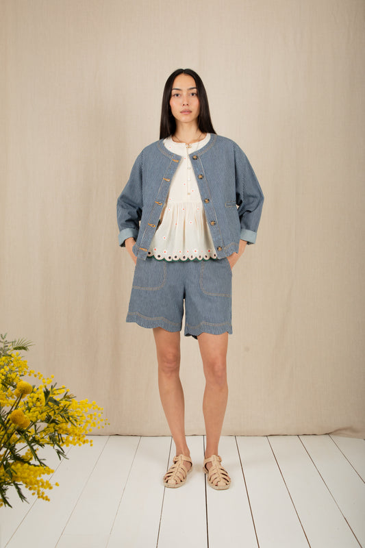 Marie Jacket - Ticking