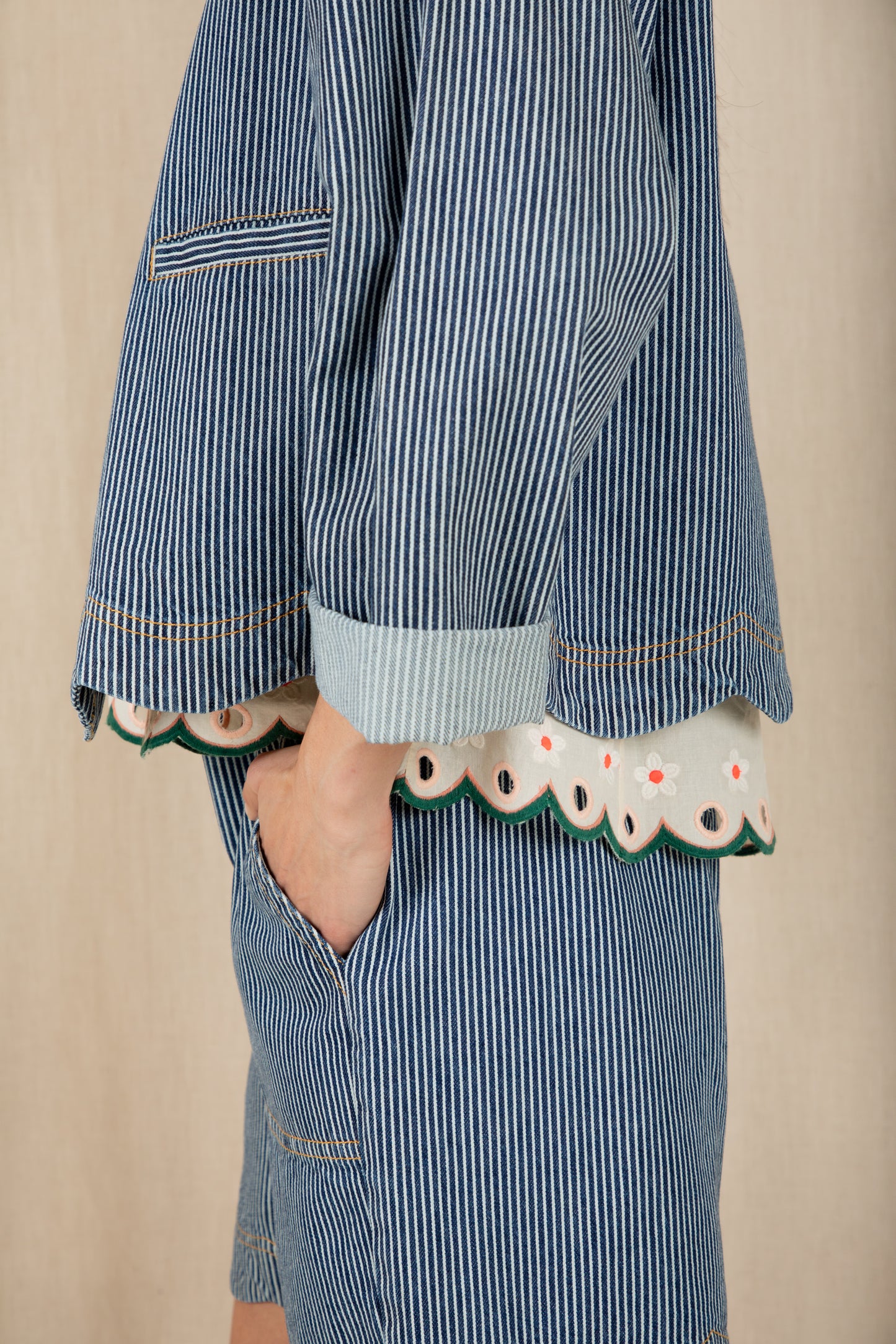 Marie Jacket - Ticking