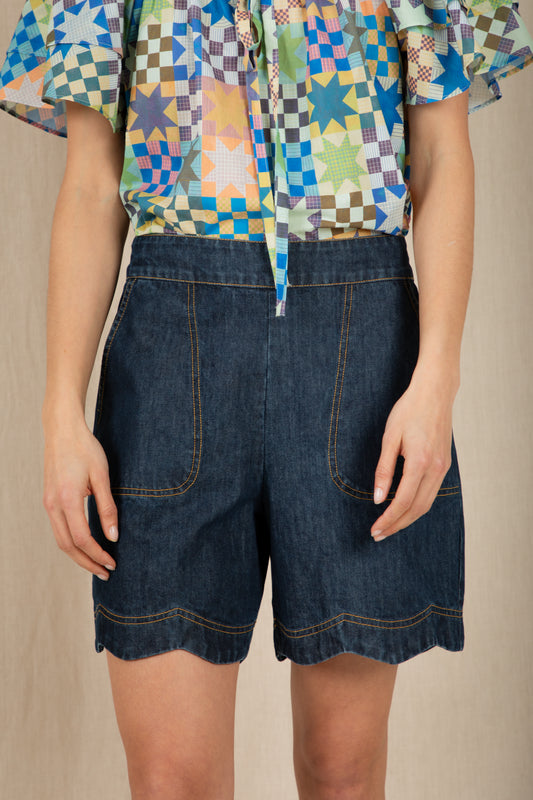 Mary Short - Dark Wash Denim